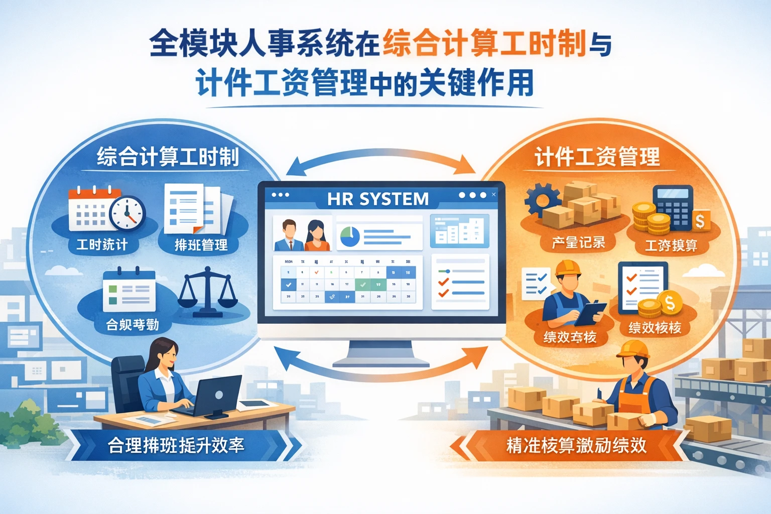 全模块人事系统在综合计算工时制与计件工资管理中的关键作用