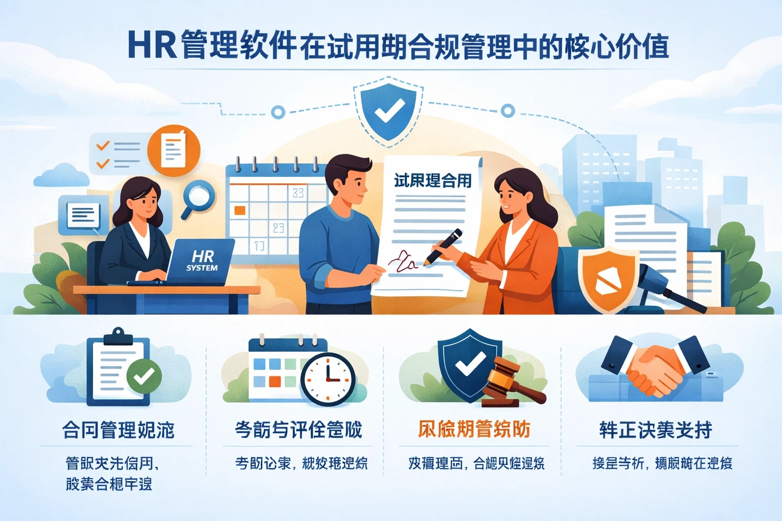HR管理软件在试用期合规管理中的核心价值