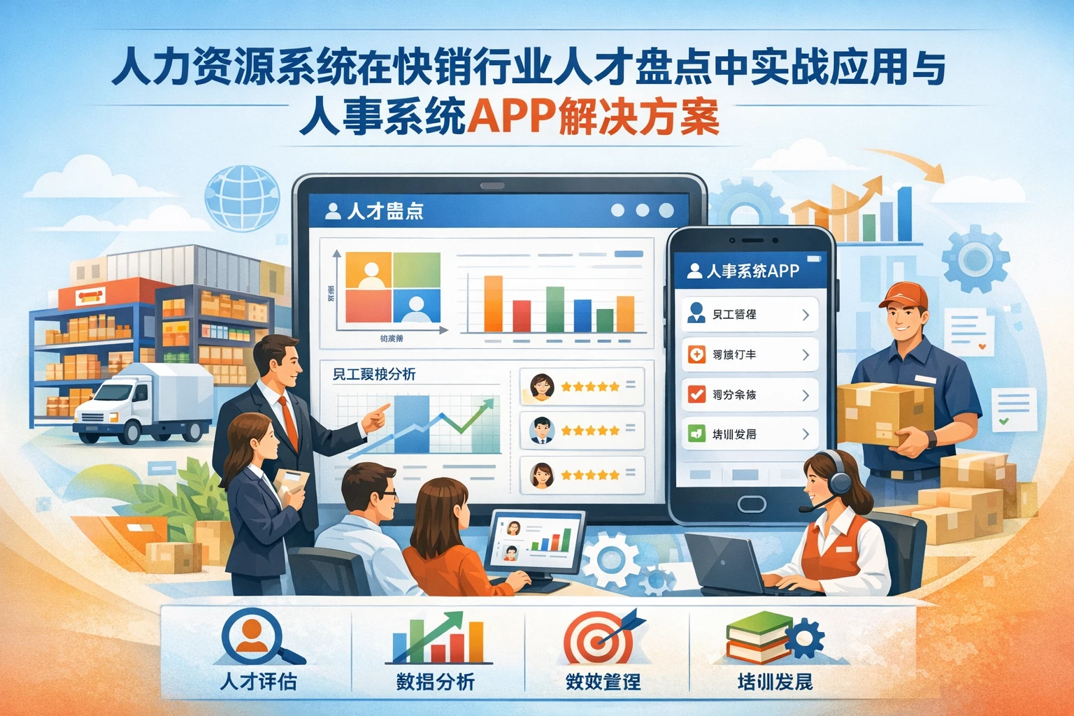 人力资源系统在快销行业人才盘点中的实战应用与人事系统APP解决方案