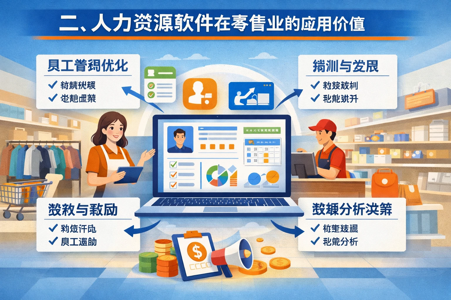 二、人力资源软件在零售业的应用价值