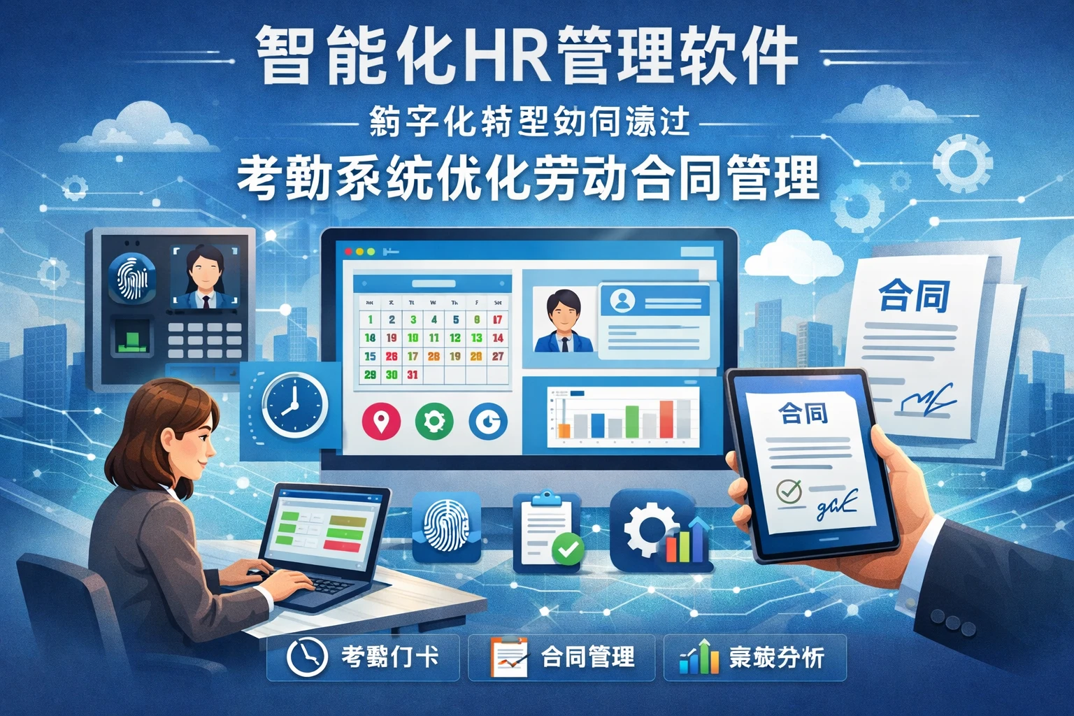 智能化HR管理软件：数字化转型如何通过考勤系统优化劳动合同管理