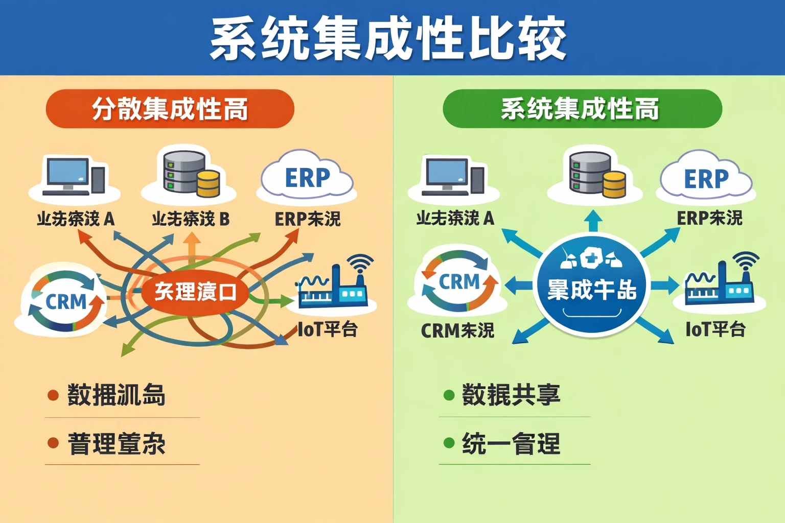 系统集成性比较