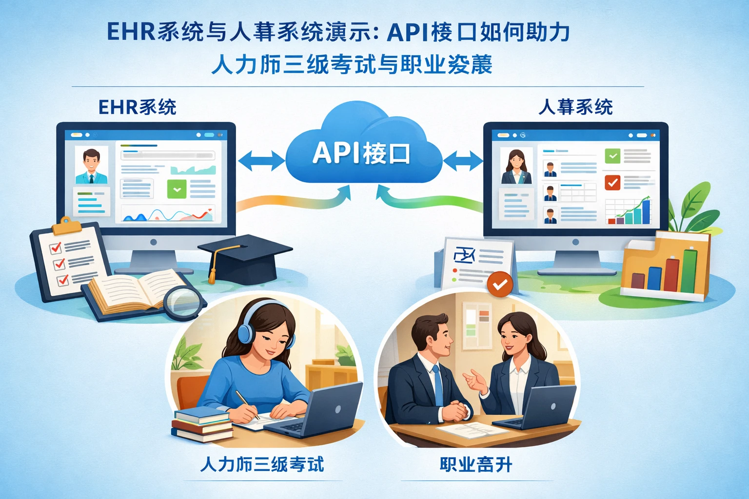 ehr系统与人事系统演示：API接口如何助力人力师三级考试与职业发展