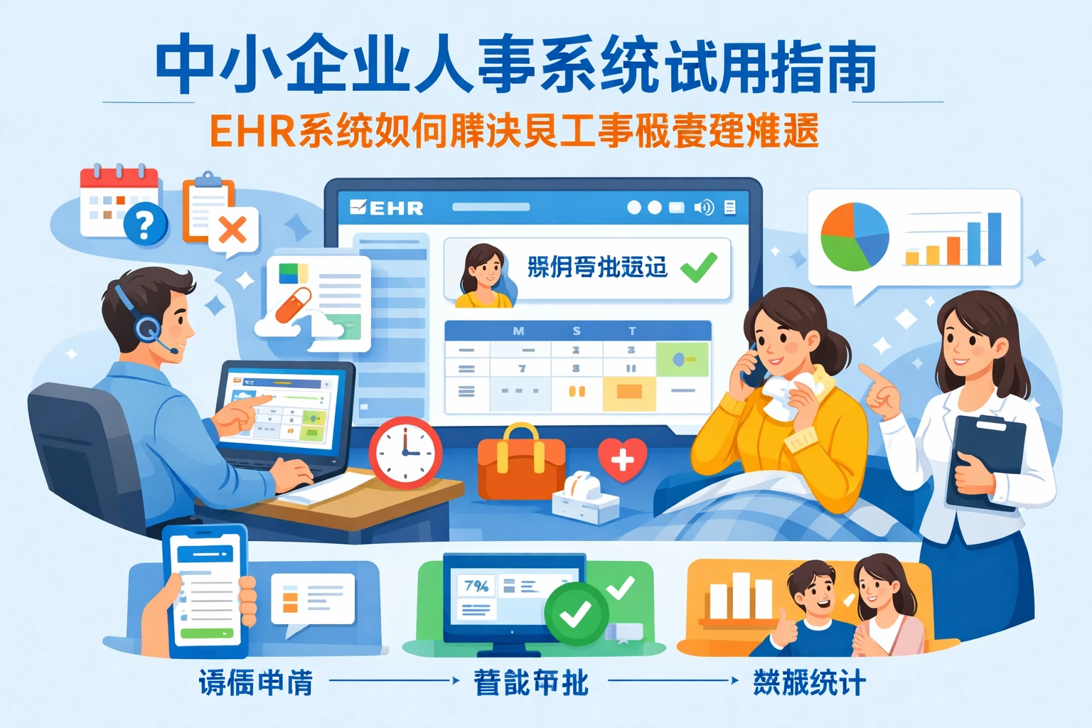 中小企业人事系统试用指南:EHR系统如何解决员工事假管理难题