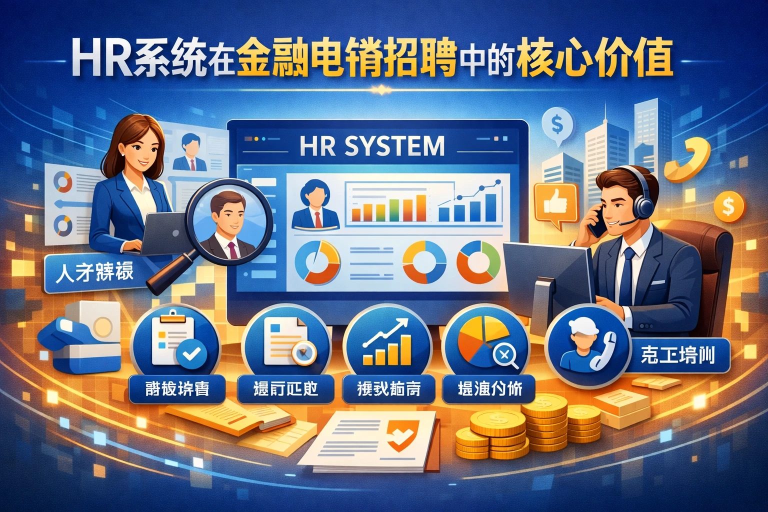 HR系统在金融电销招聘中的核心价值