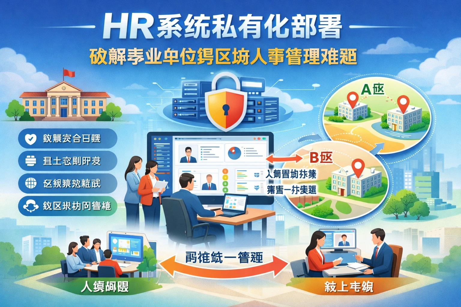 HR系统私有化部署：破解事业单位跨区域人事管理难题