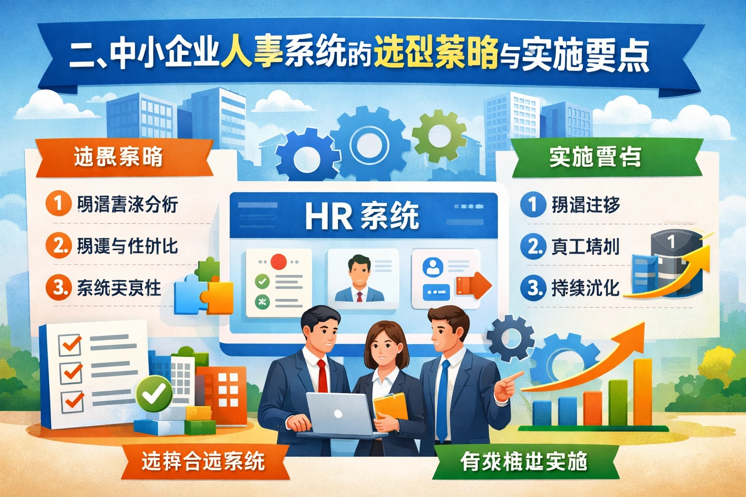 二、中小企业人事系统的选型策略与实施要点