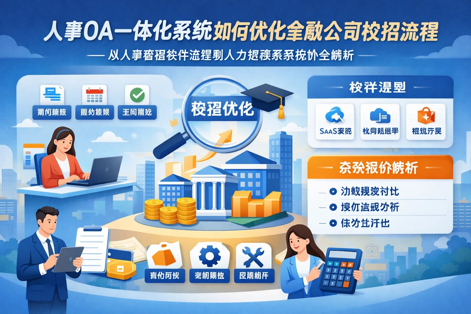 人事OA一体化系统如何优化金融公司校招流程——从人事管理软件选型到人力资源系统报价全解析