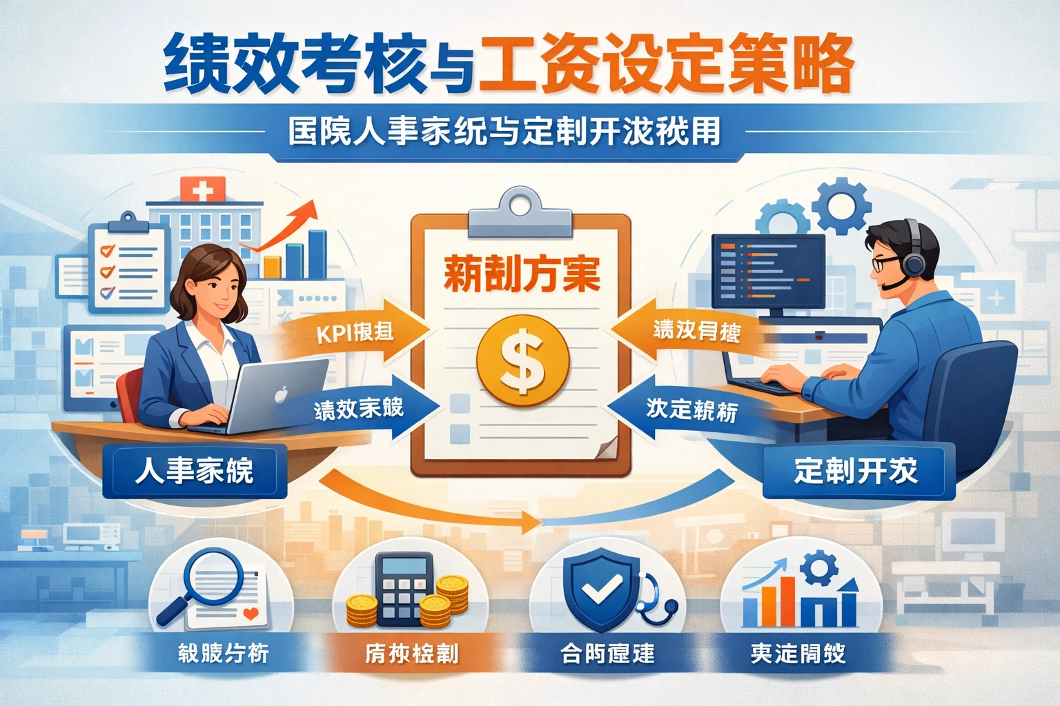 人力资源系统中绩效考核工资设定策略——医院人事系统与定制开发视角