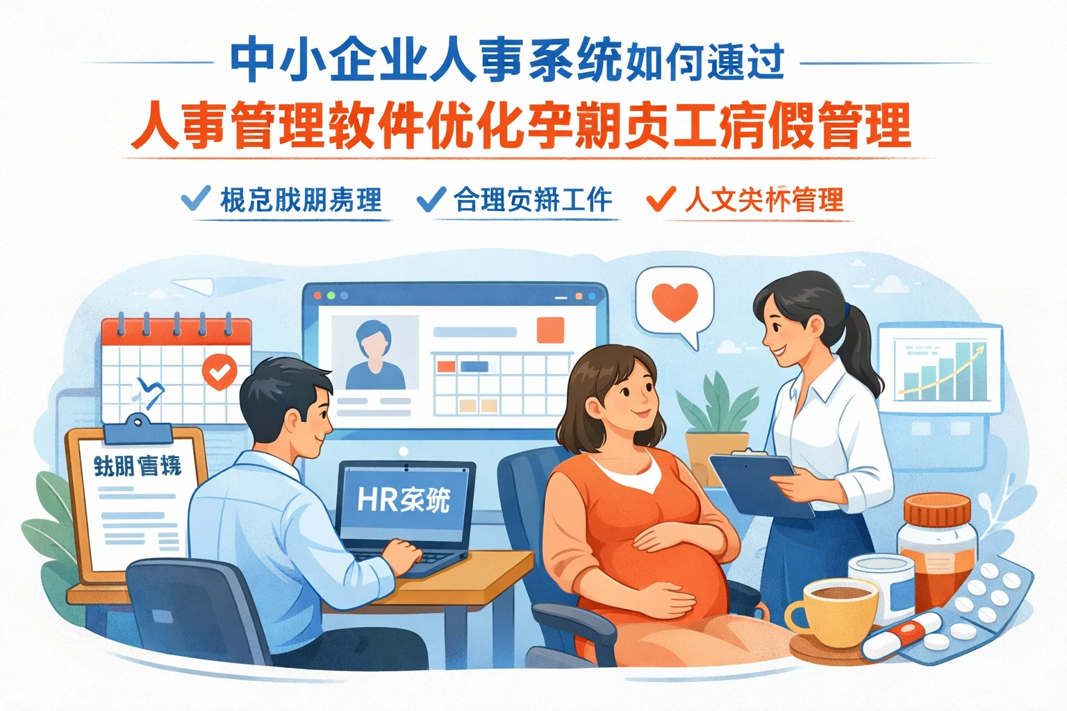 中小企业人事系统如何通过人事管理软件优化孕期员工病假管理