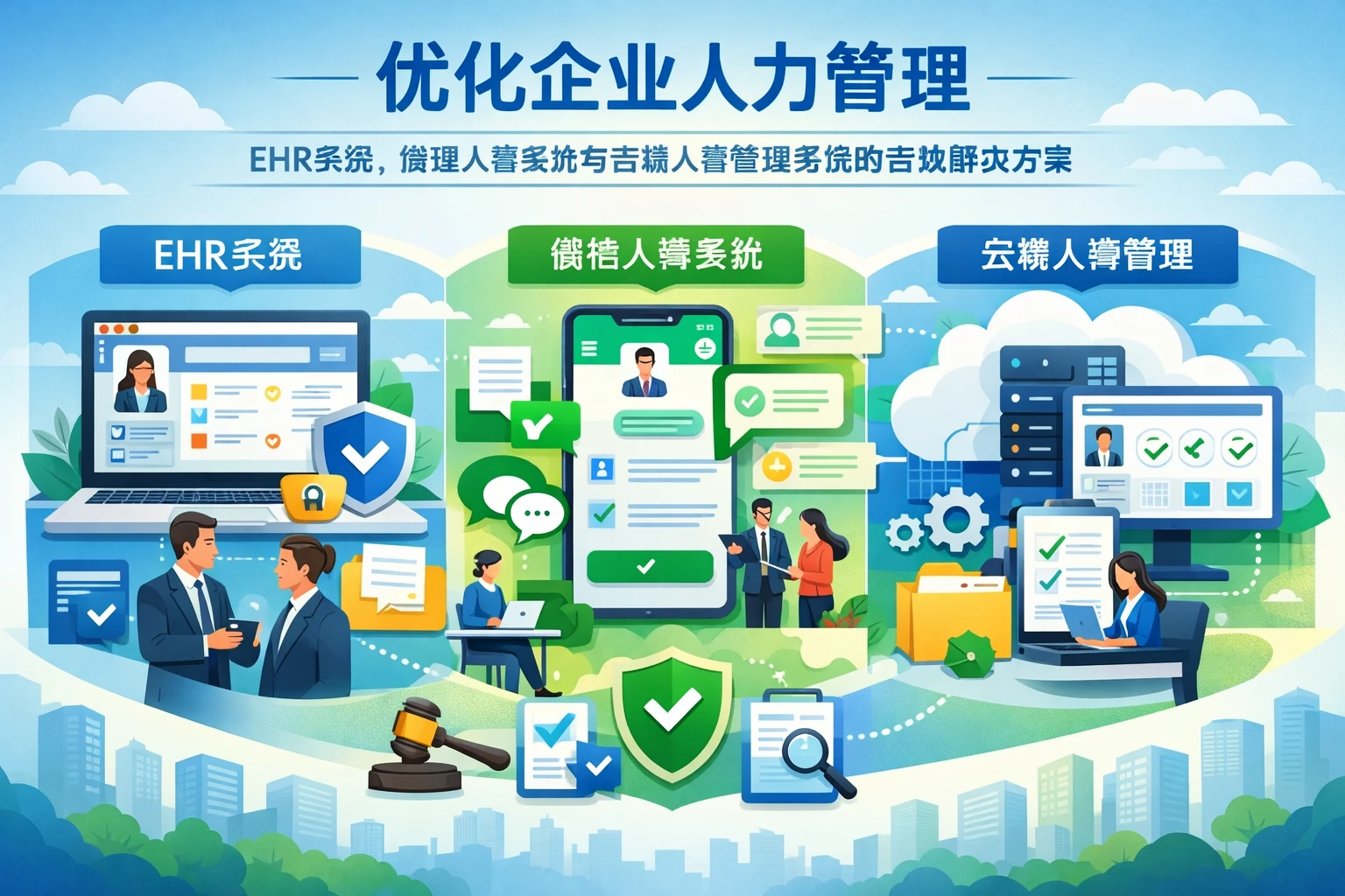 优化企业人力管理：EHR系统、微信人事系统与云端人事管理系统的合规解决方案