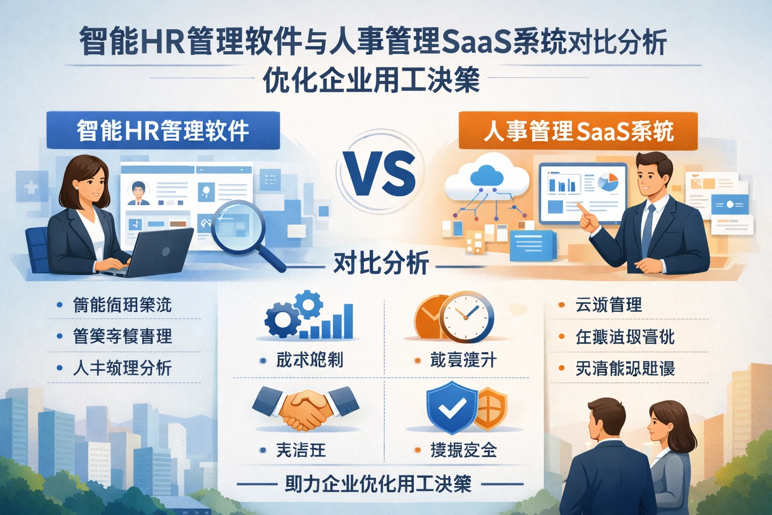 智能HR管理软件与人事管理SaaS系统对比分析：优化企业用工决策