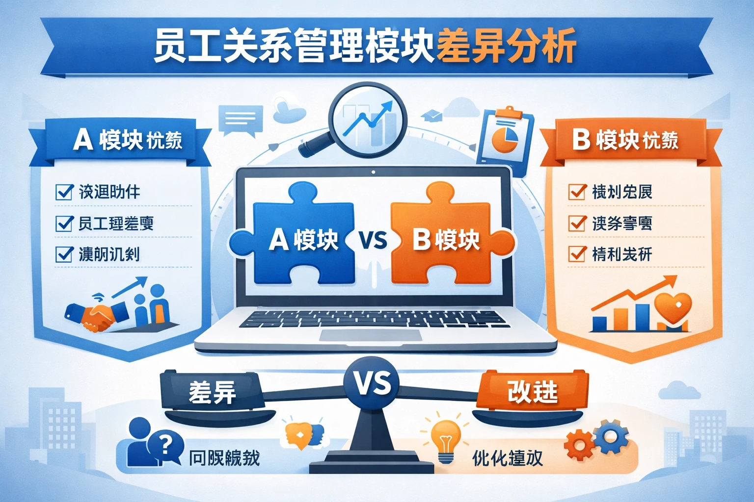 员工关系管理模块差异分析