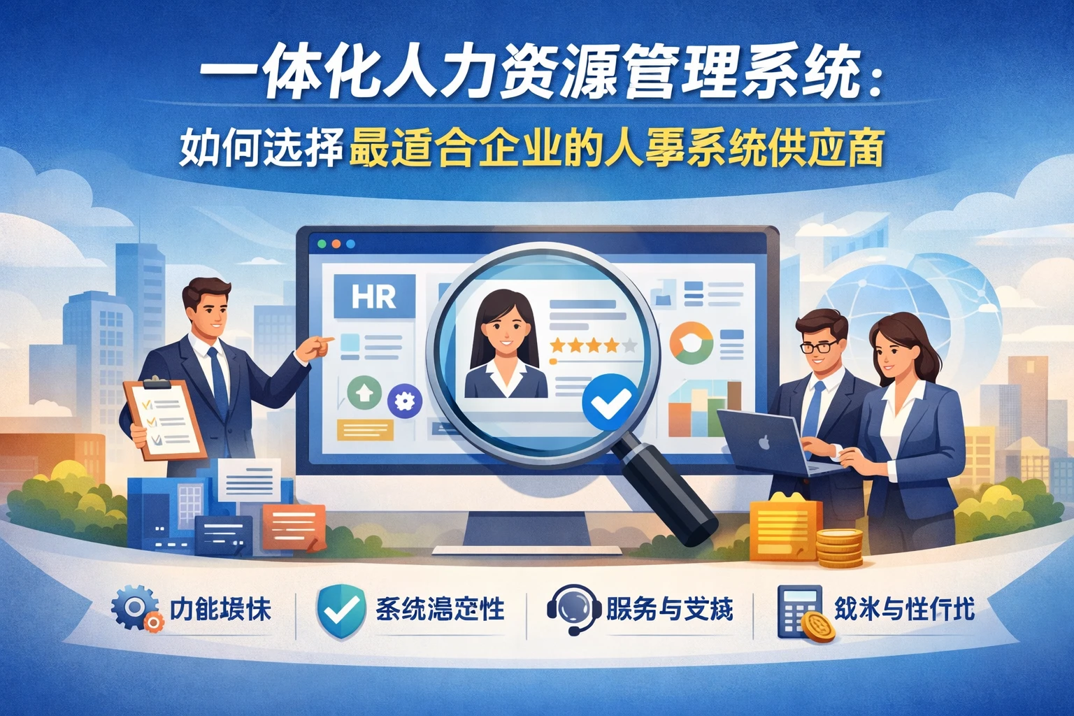一体化人力资源管理系统：如何选择最适合企业的人事系统供应商