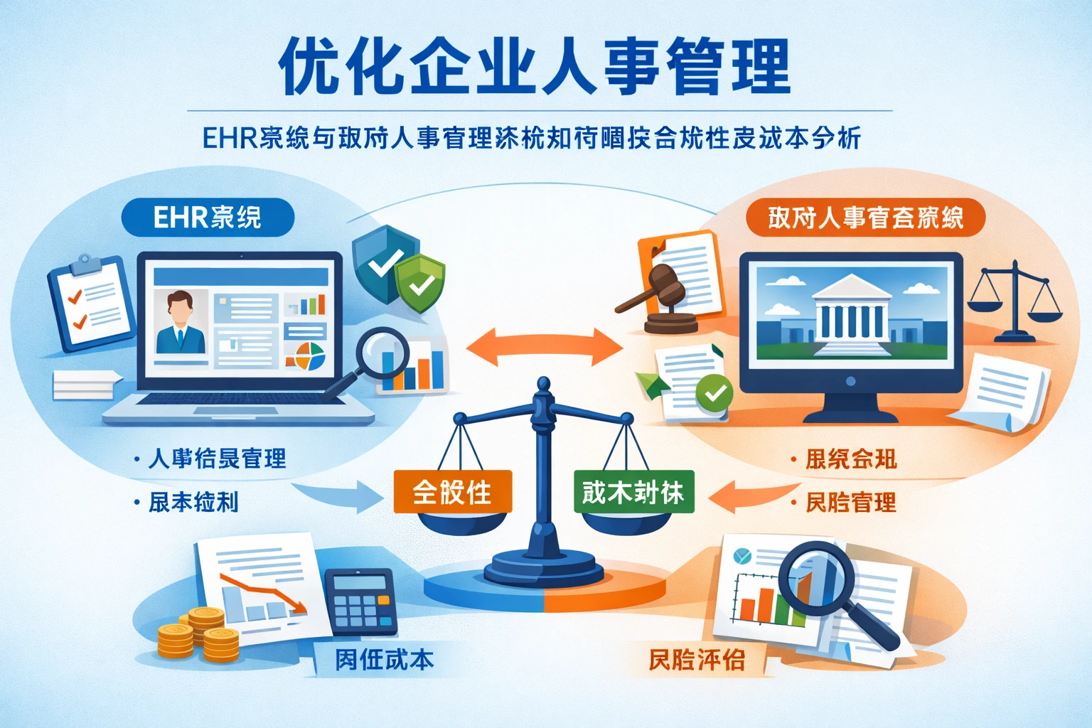 优化企业人事管理：EHR系统与政府人事管理系统如何确保合规性及成本分析
