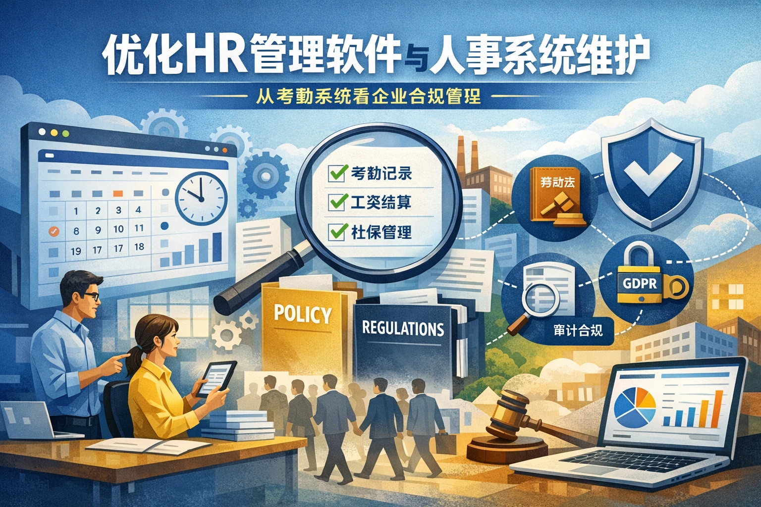 优化HR管理软件与人事系统维护：从考勤系统看企业合规管理