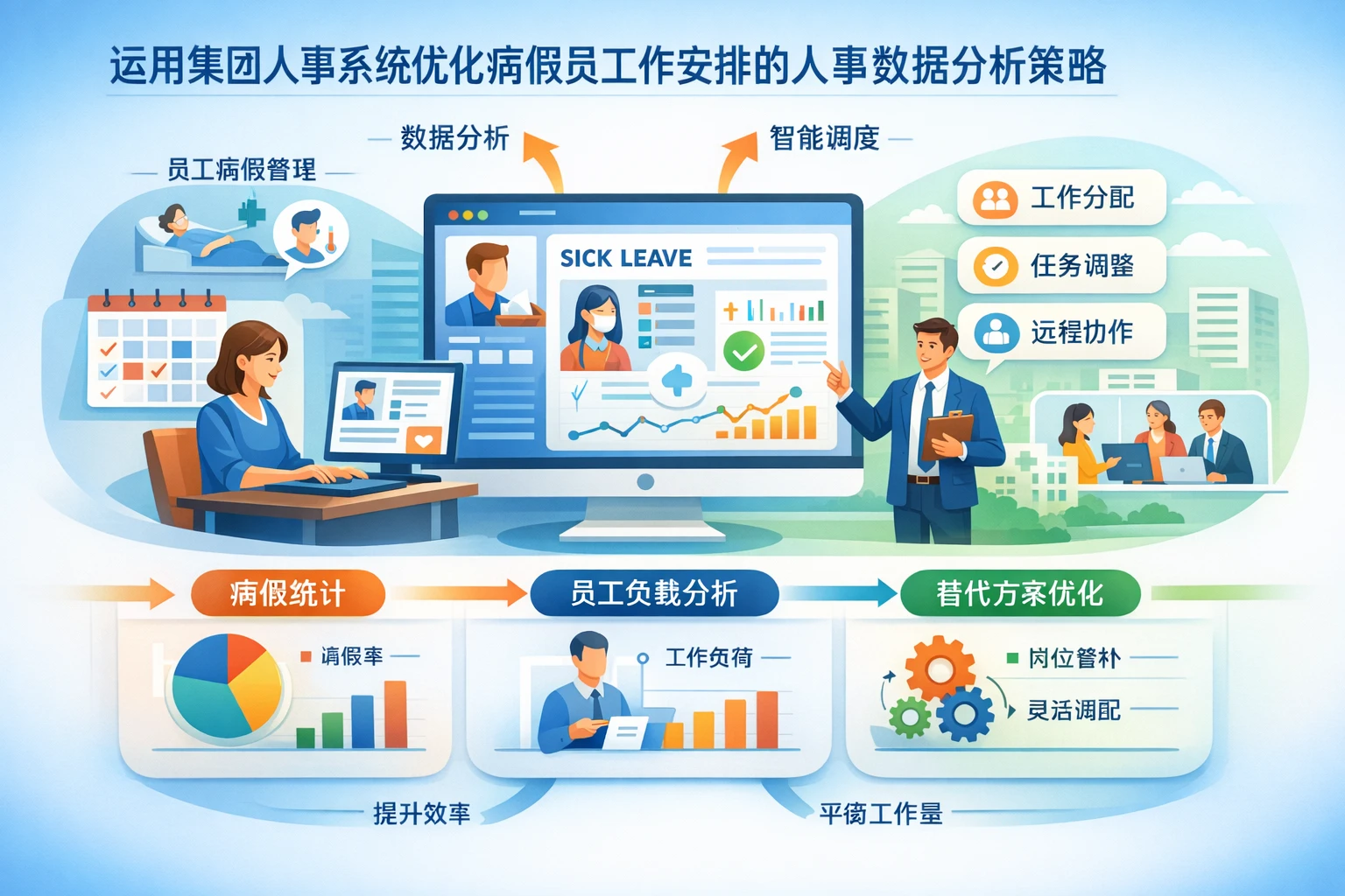 运用集团人事系统优化病假员工工作安排的人事数据分析策略