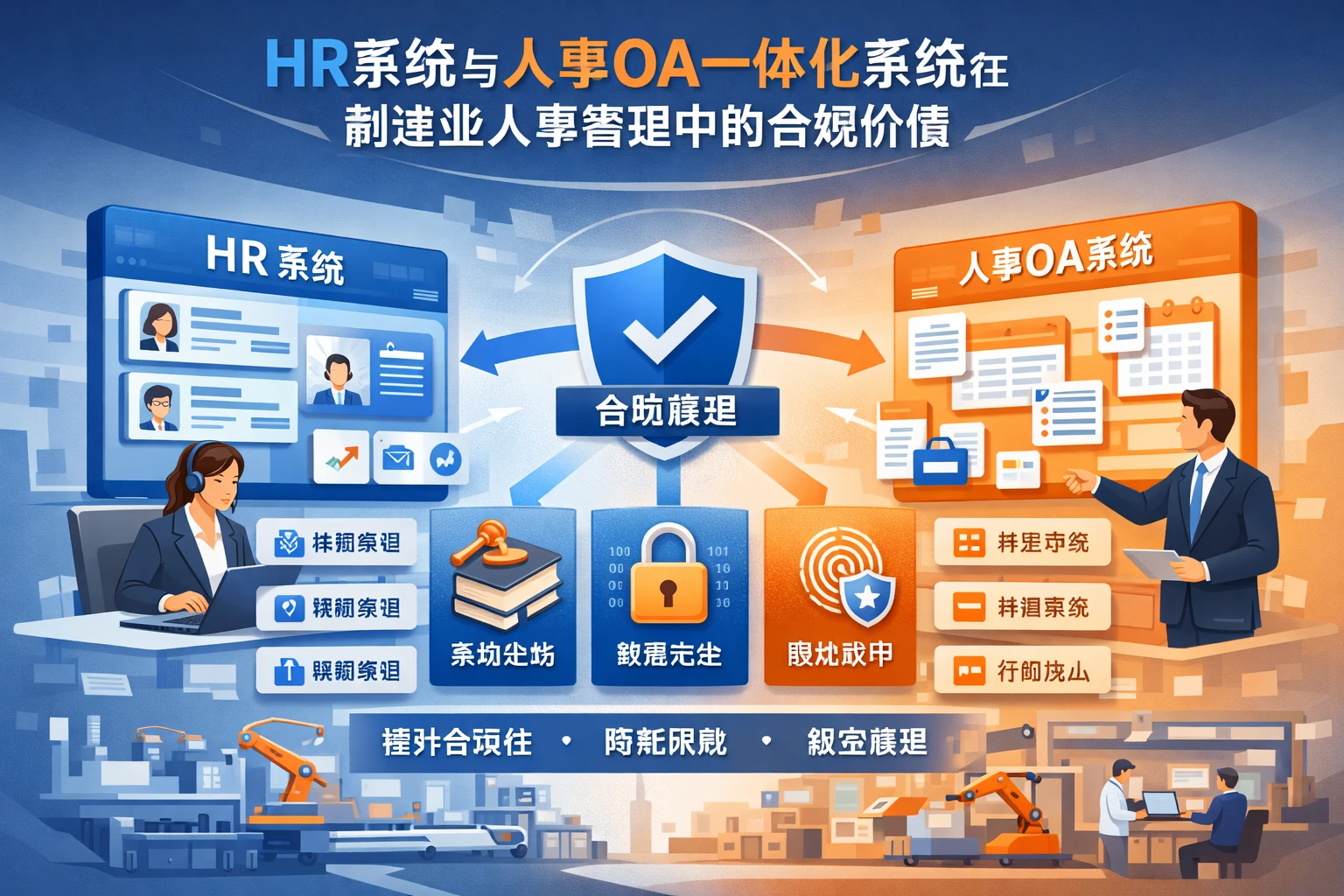 HR系统与人事OA一体化系统在制造业人事管理中的合规价值