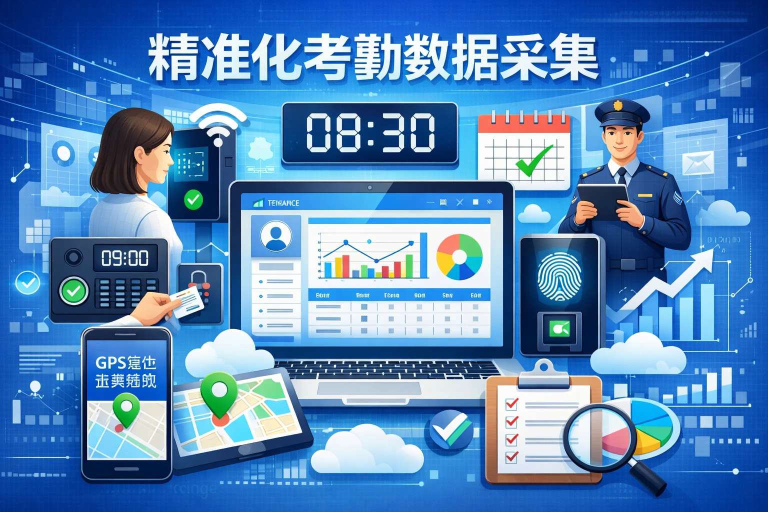 精准化考勤数据采集