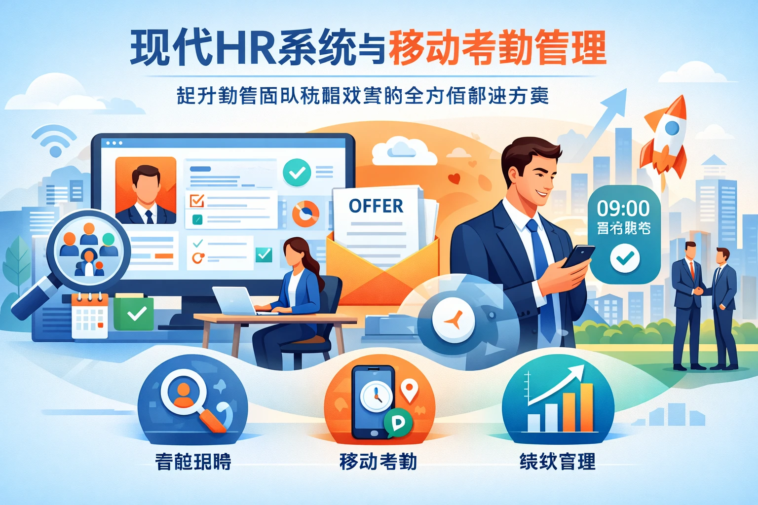 现代HR系统与移动考勤管理：提升销售团队招聘效率的全方位解决方案