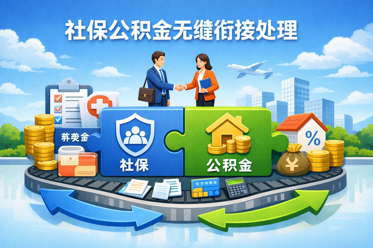 社保公积金无缝衔接处理