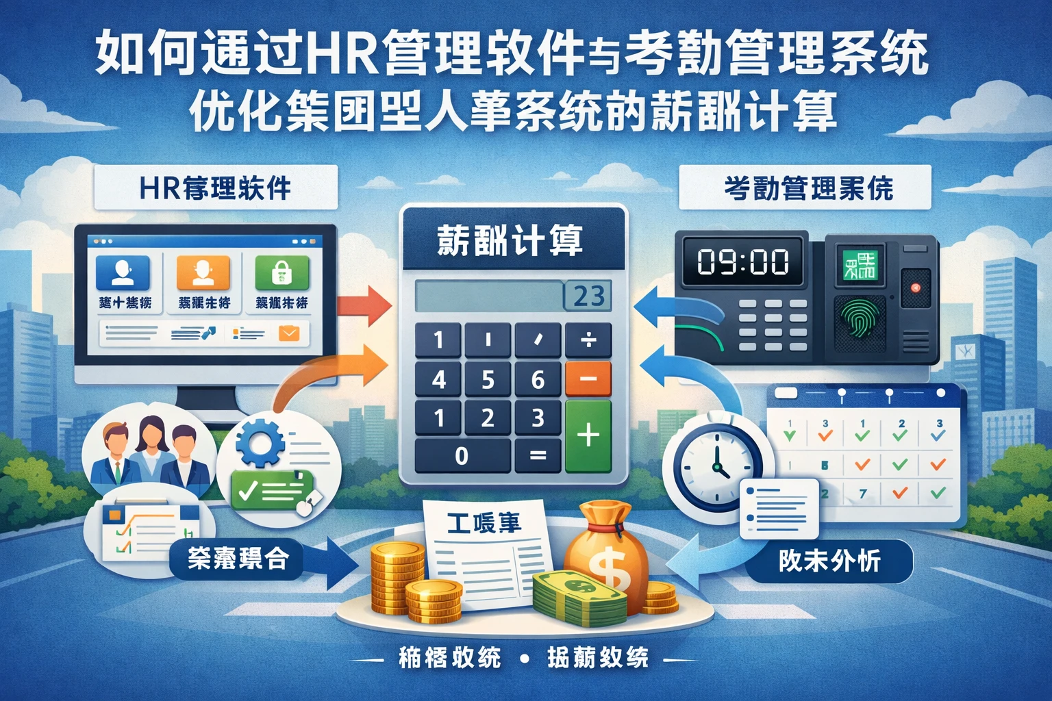 如何通过HR管理软件与考勤管理系统优化集团型人事系统的薪酬计算