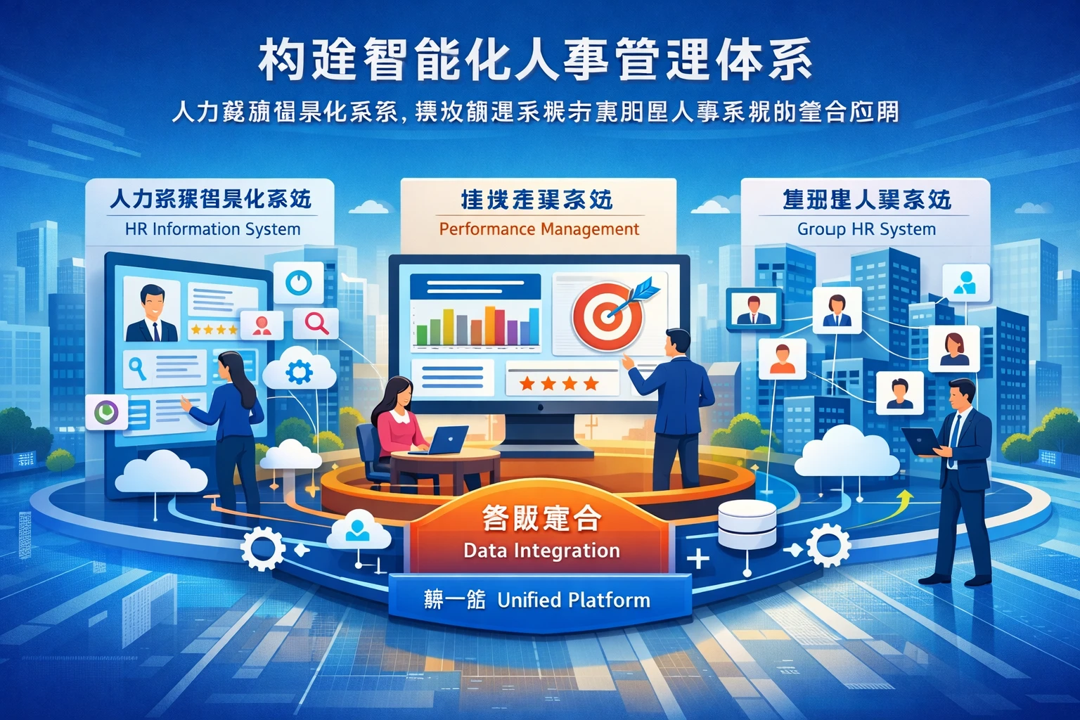 构建智能化人事管理体系：人力资源信息化系统、绩效管理系统与集团型人事系统的整合应用