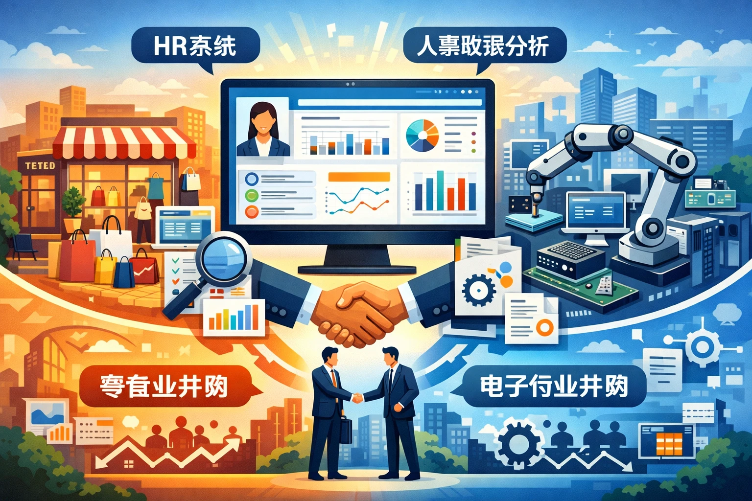 人事系统与人事数据分析系统在零售业及电子行业并购管理中的关键作用