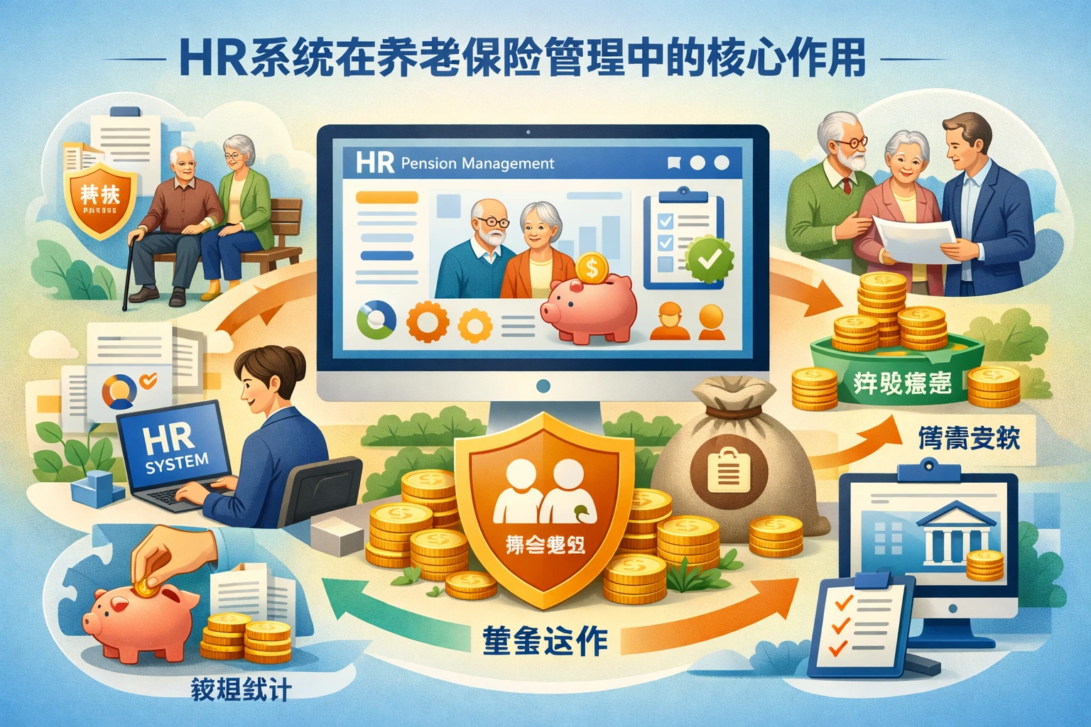 HR系统在养老保险管理中的核心作用