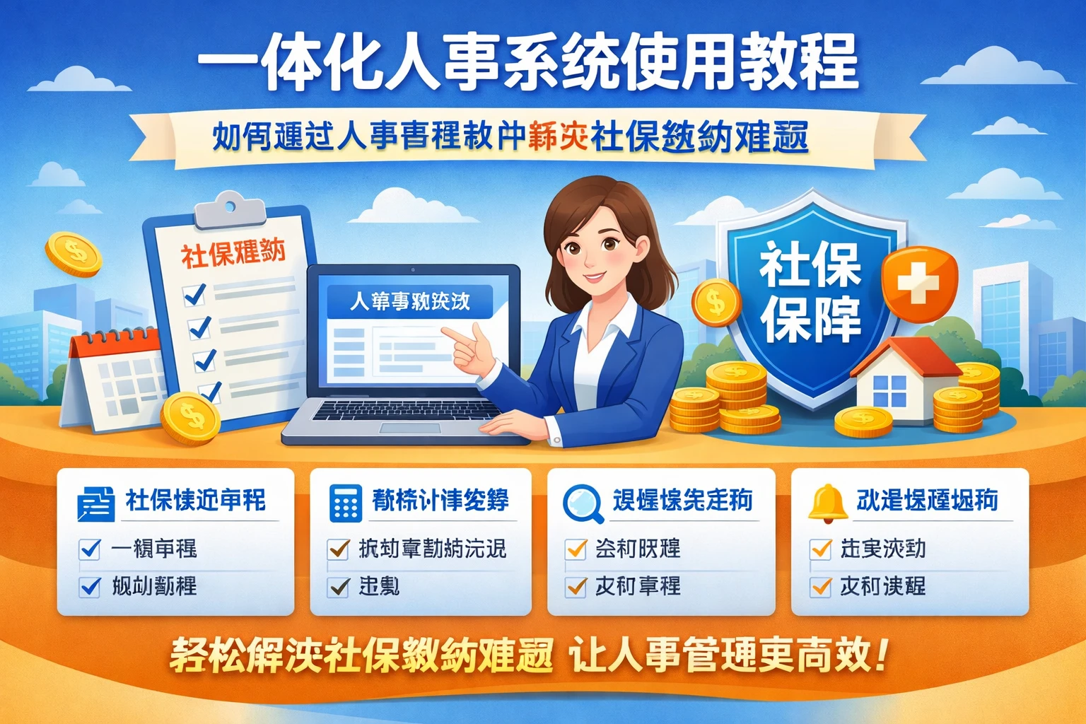 一体化人事系统使用教程：如何通过人事管理软件解决社保缴纳难题