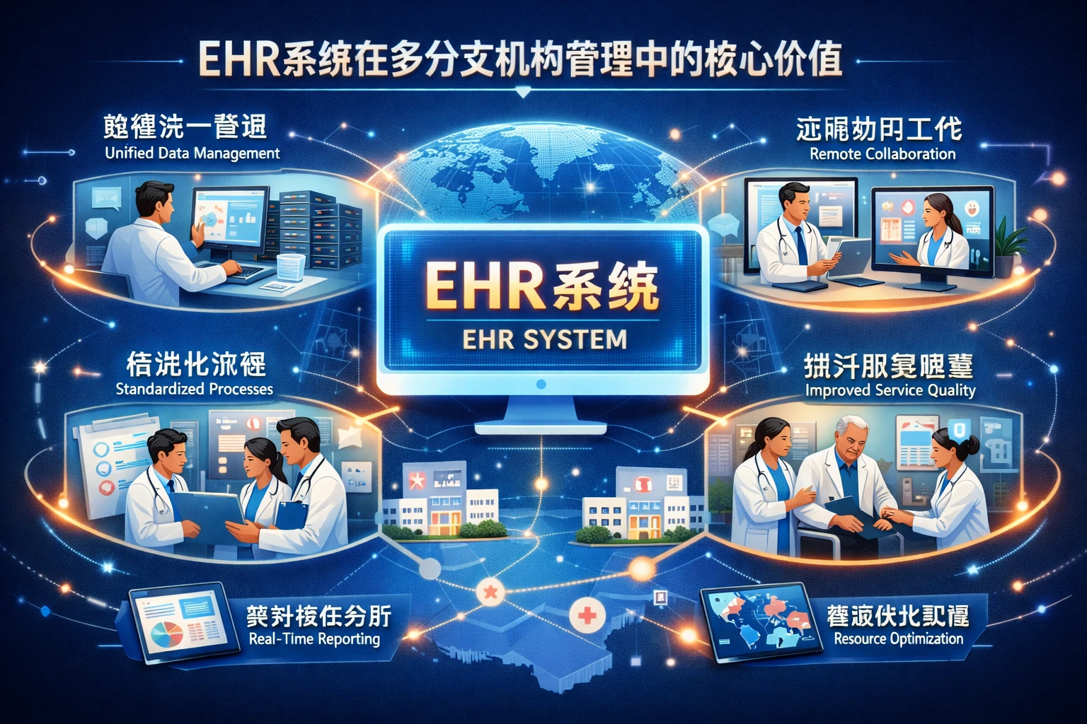 EHR系统在多分支机构管理中的核心价值
