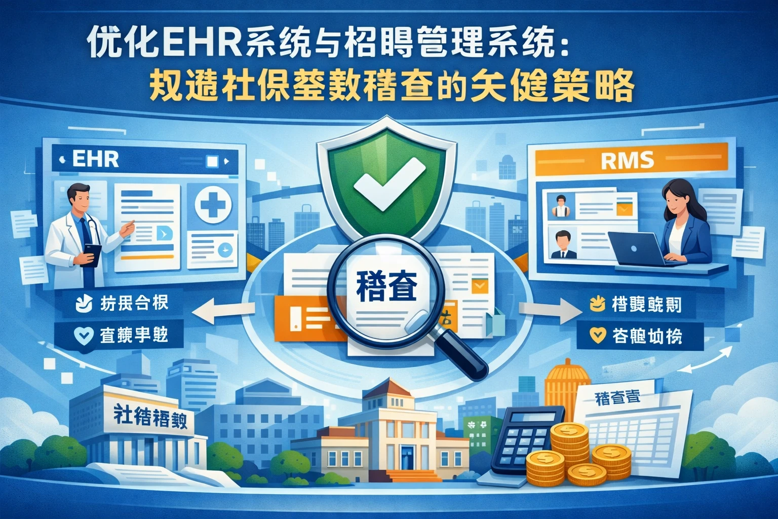 优化EHR系统与招聘管理系统:规避社保基数稽查的关键策略