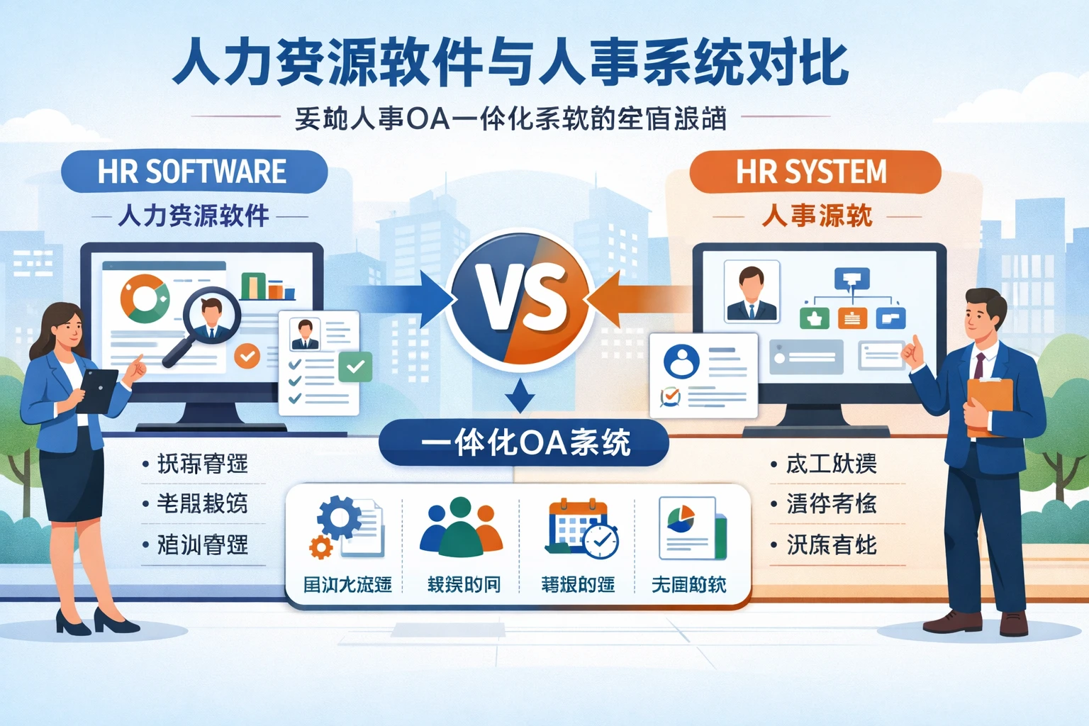 人力资源软件与人事系统对比：实现人事OA一体化系统的全面指南