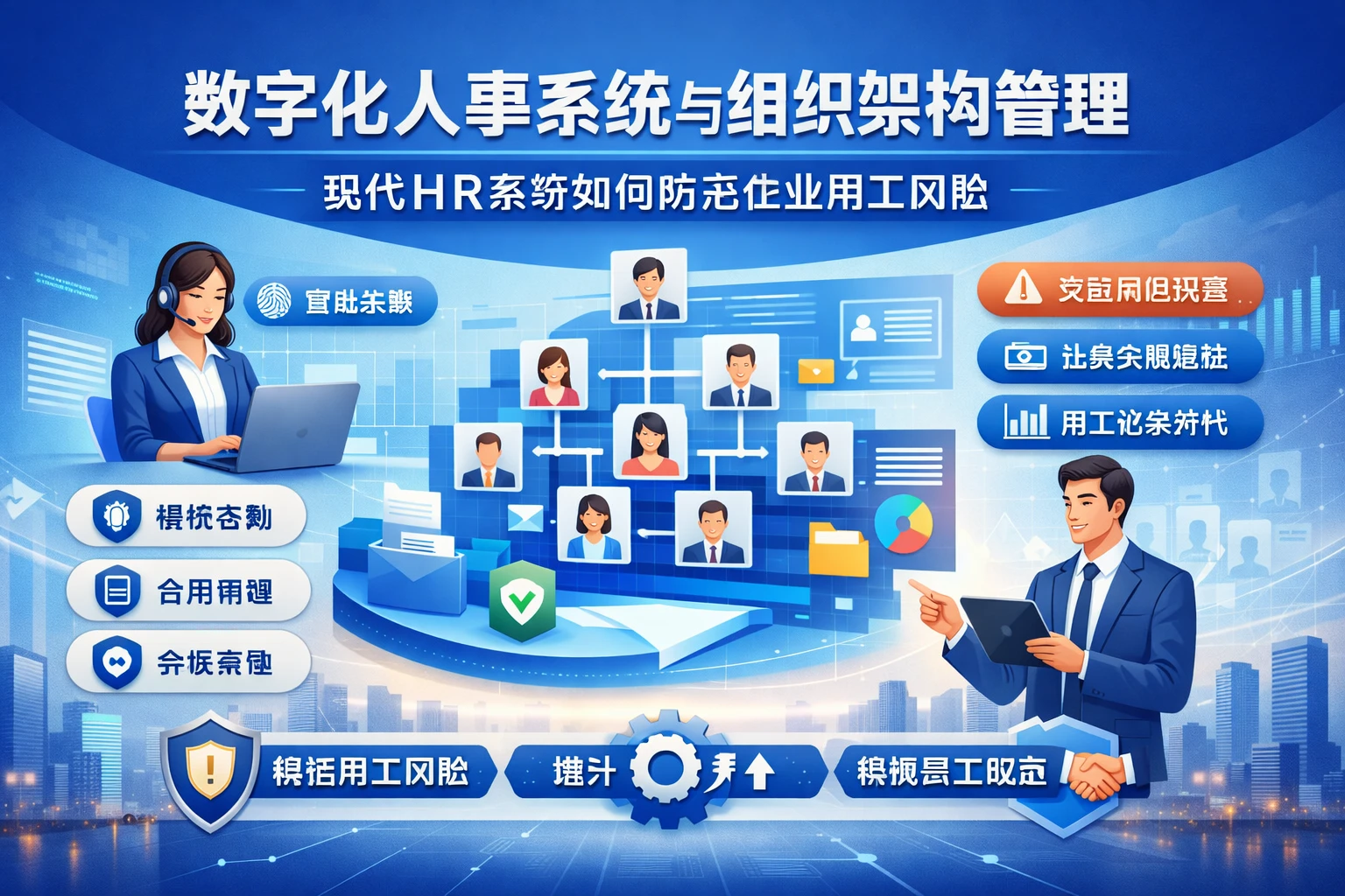 数字化人事系统与组织架构管理：现代HR系统如何防范企业用工风险