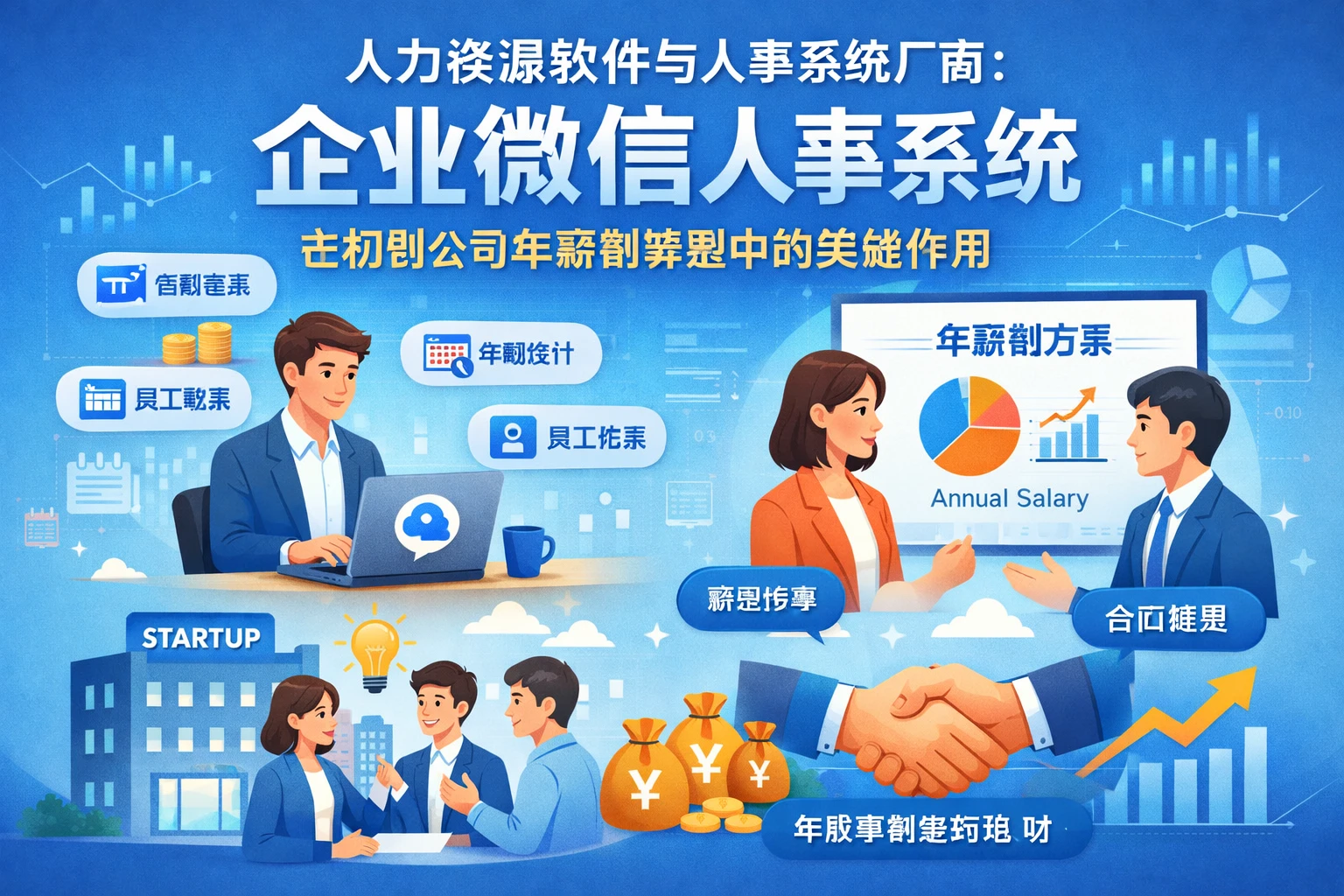 人力资源软件与人事系统厂商：企业微信人事系统在初创公司年薪制转型中的关键作用