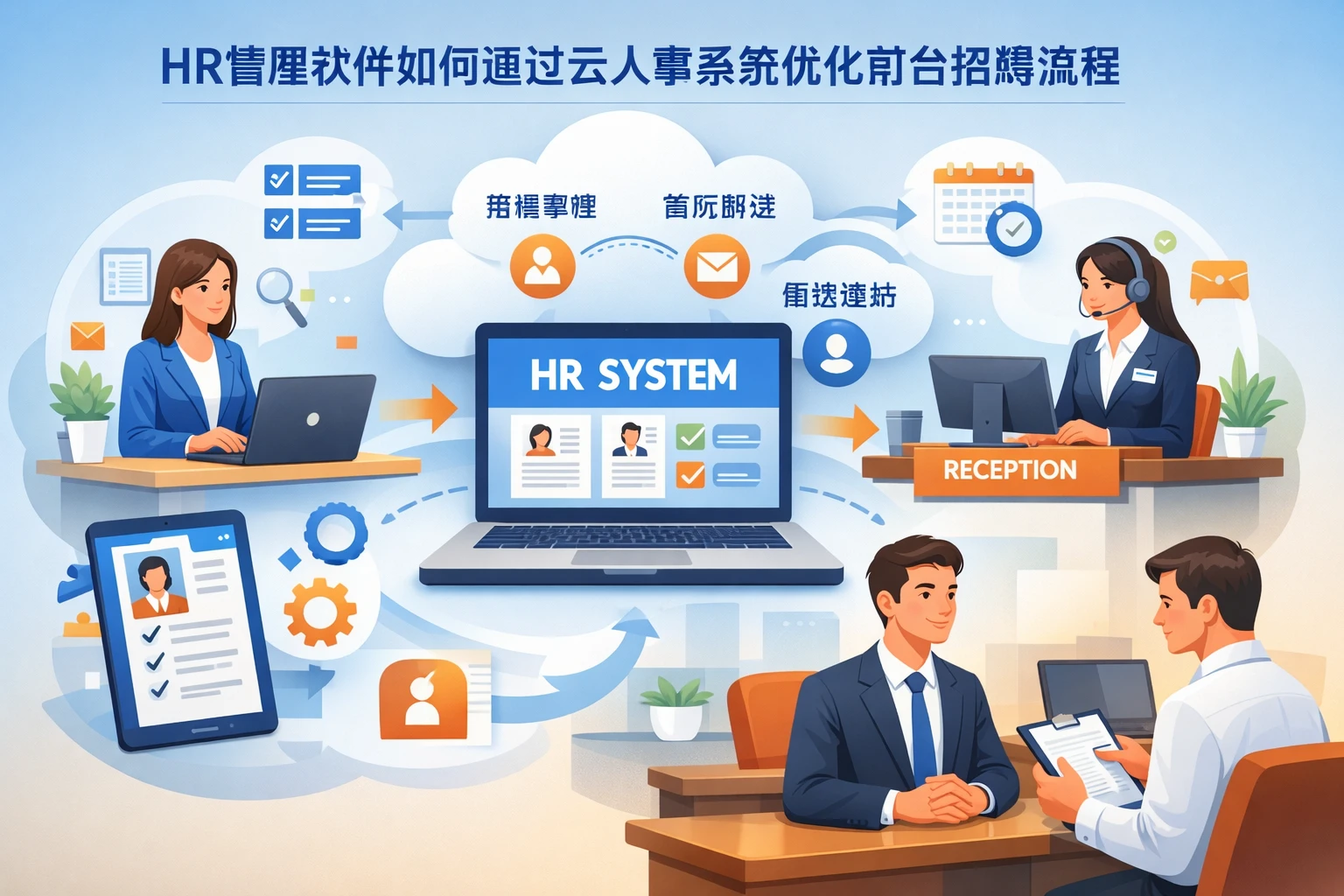 HR管理软件如何通过云人事系统优化前台招聘流程