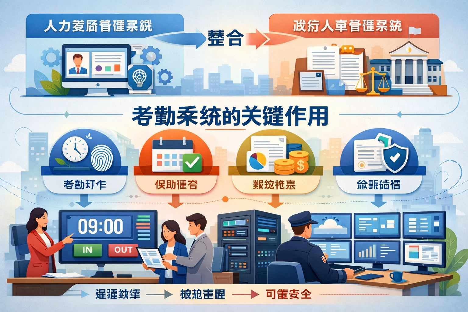 人力资源管理系统与政府人事管理系统的整合：考勤系统的关键作用