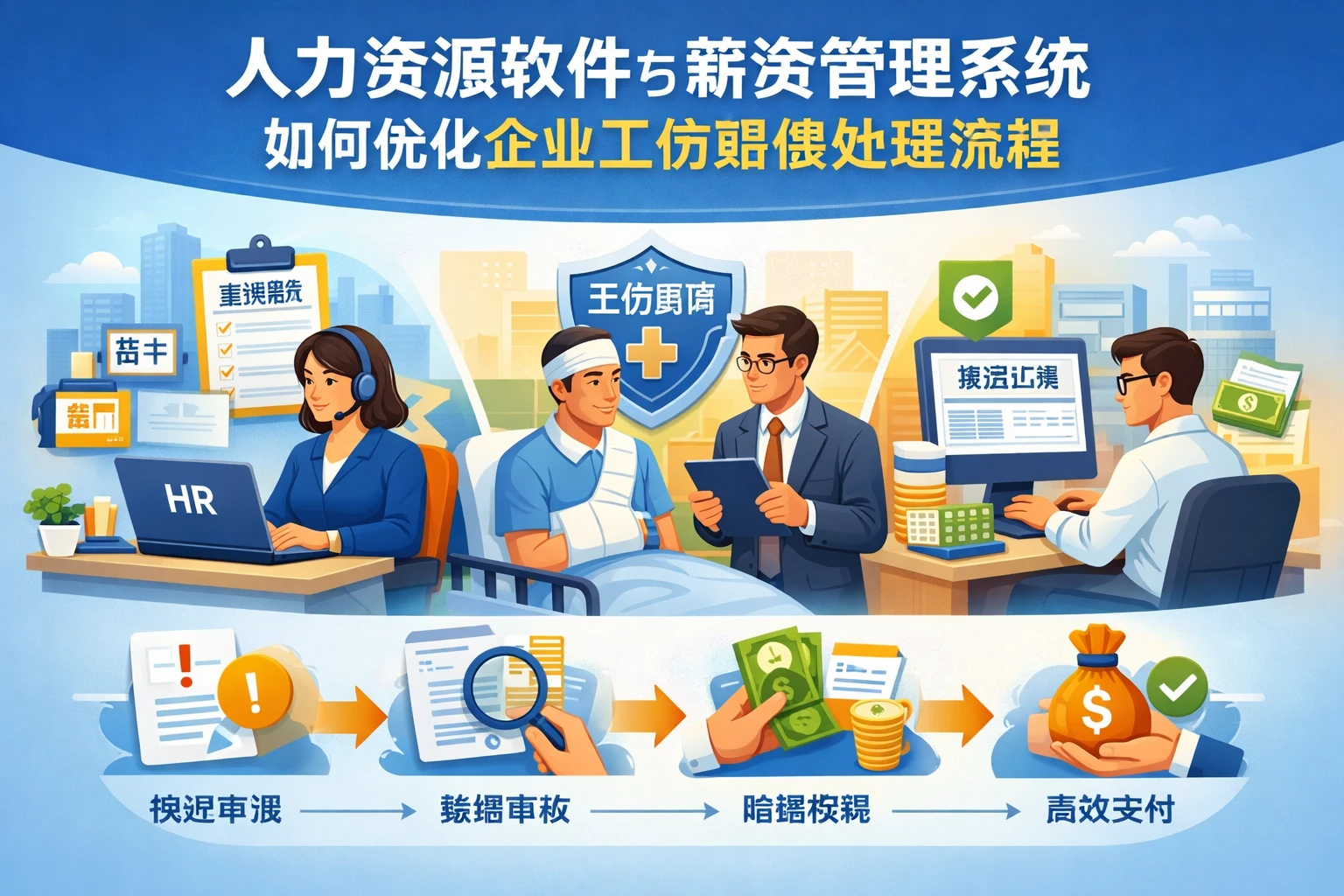 人力资源软件与薪资管理系统如何优化企业工伤赔偿处理流程