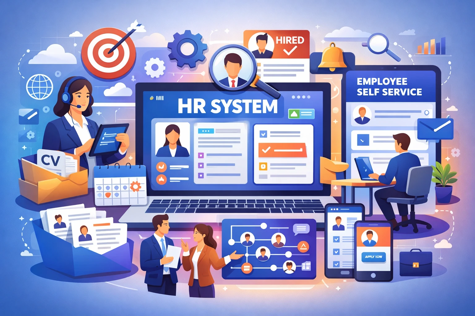 优化HR管理软件与员工自助系统，打造高效在线人事系统招聘解决方案