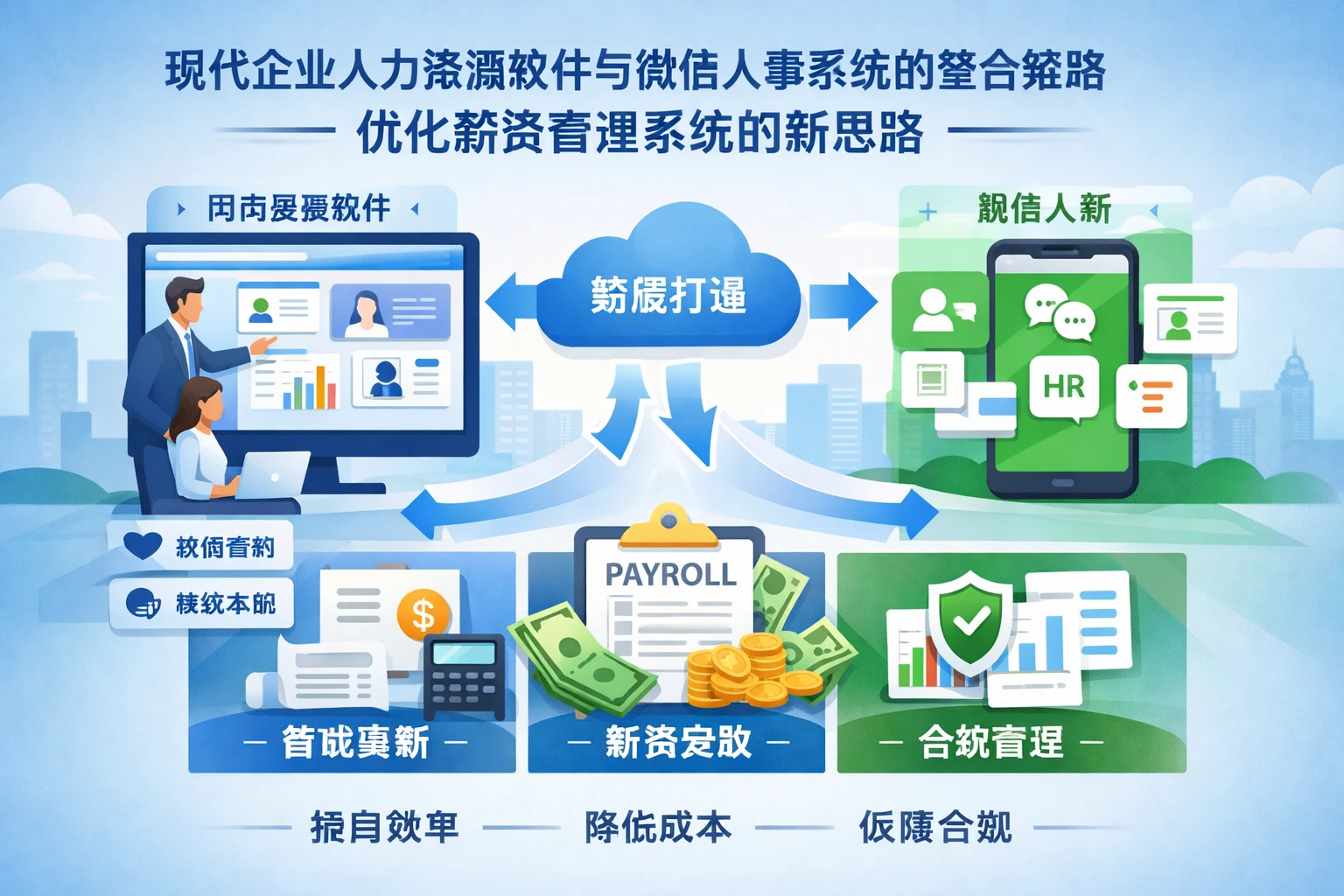 现代企业人力资源软件与微信人事系统的整合策略：优化薪资管理系统的新思路