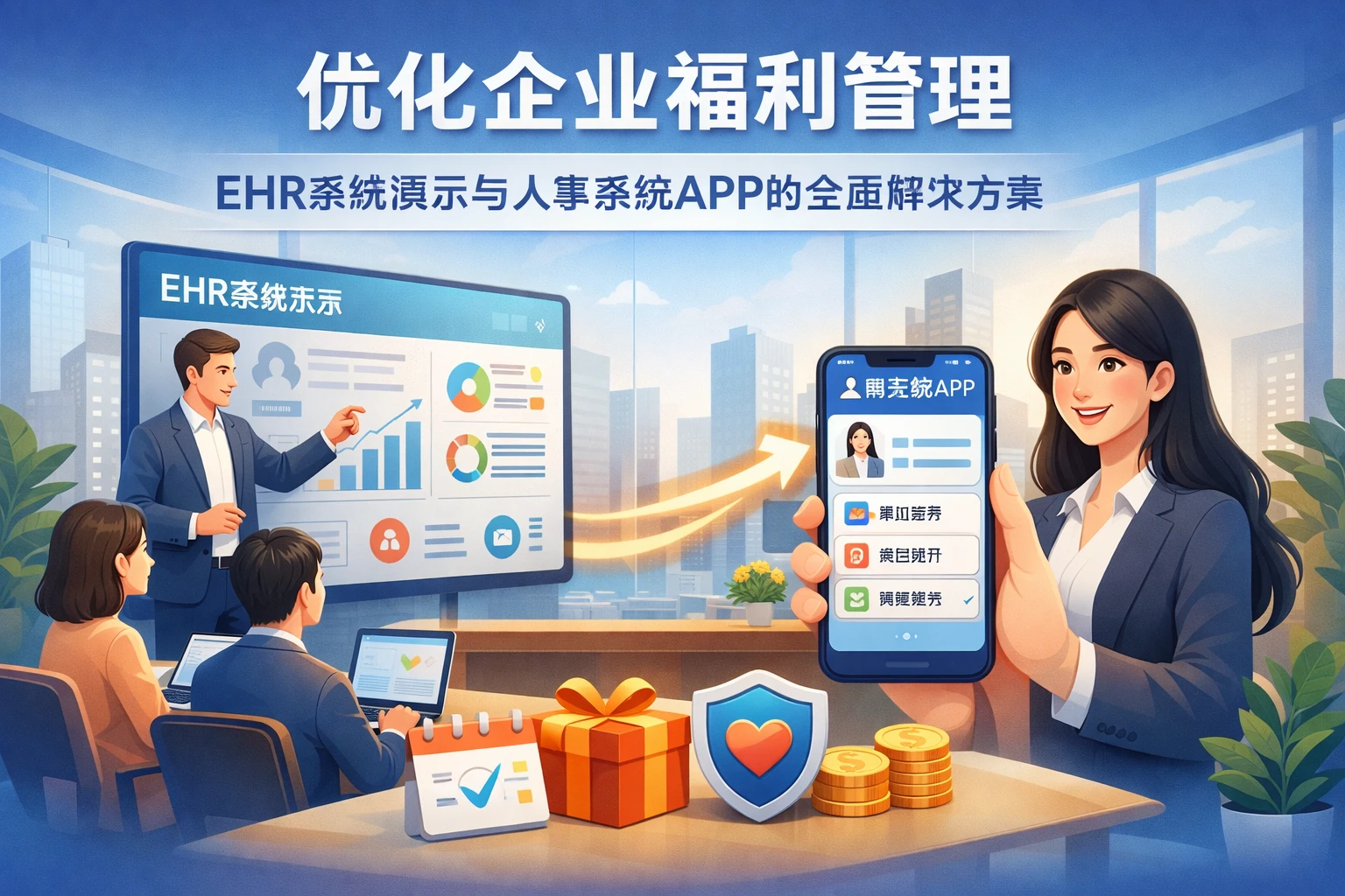 优化企业福利管理：EHR系统演示与人事系统APP的全面解决方案