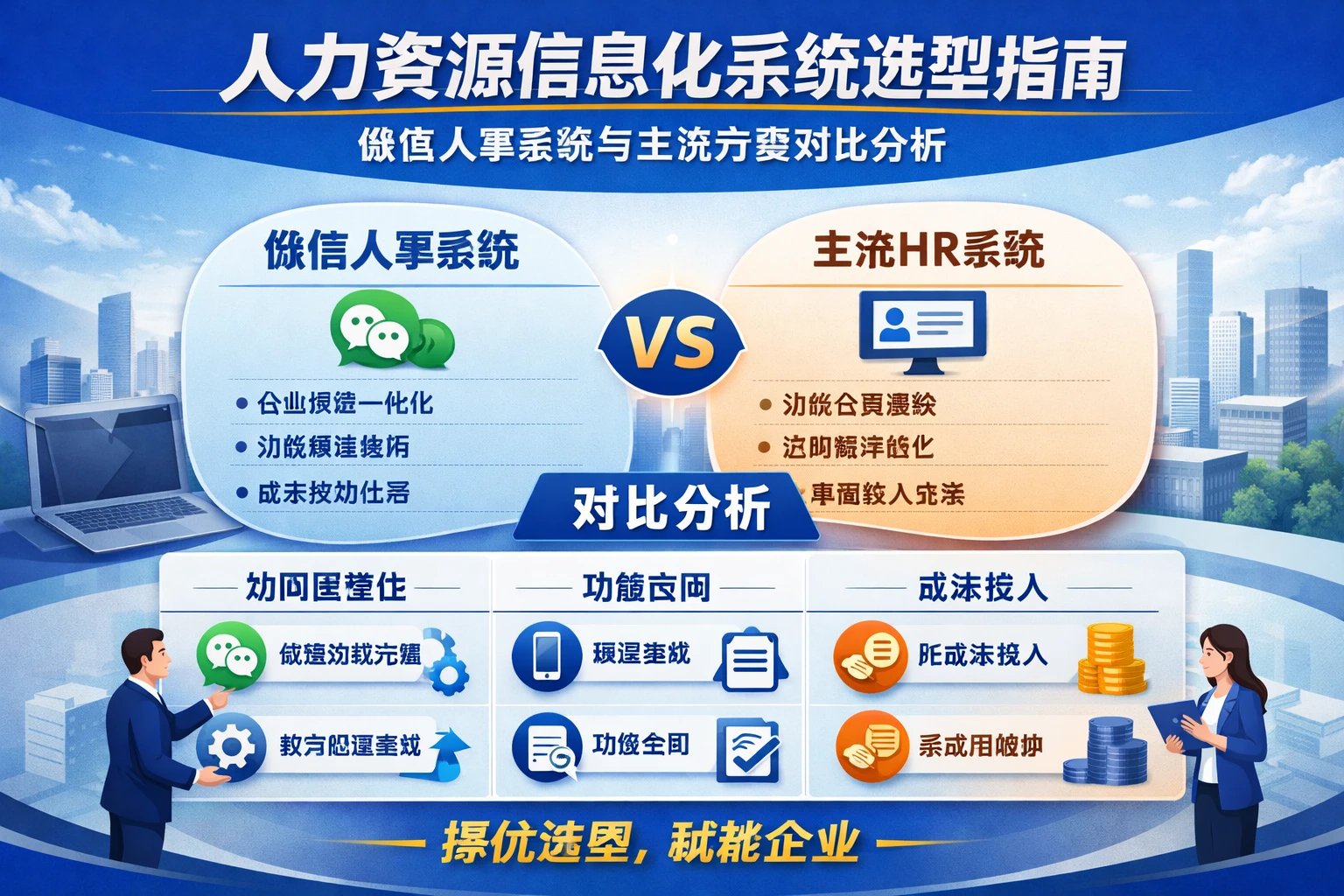 人力资源信息化系统选型指南：微信人事系统与主流方案对比分析