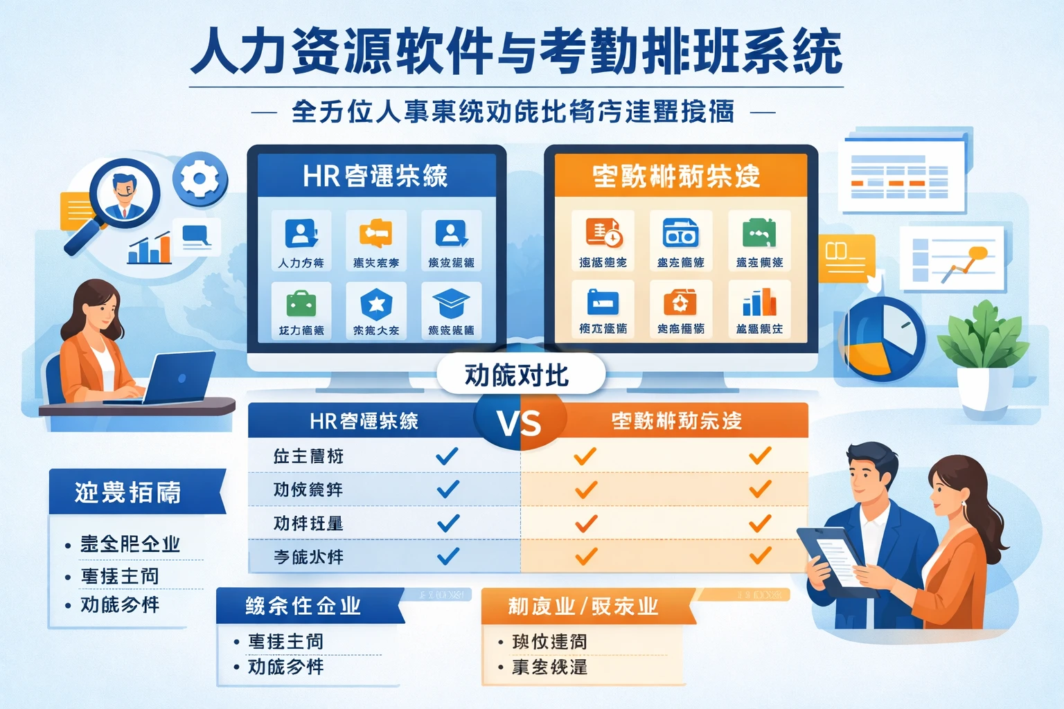 人力资源软件与考勤排班系统：全方位人事系统功能比较与选型指南