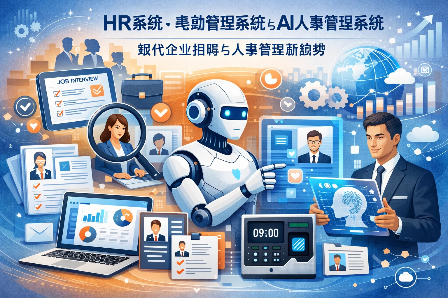 HR系统、考勤管理系统与AI人事管理系统：现代企业招聘与人事管理新趋势