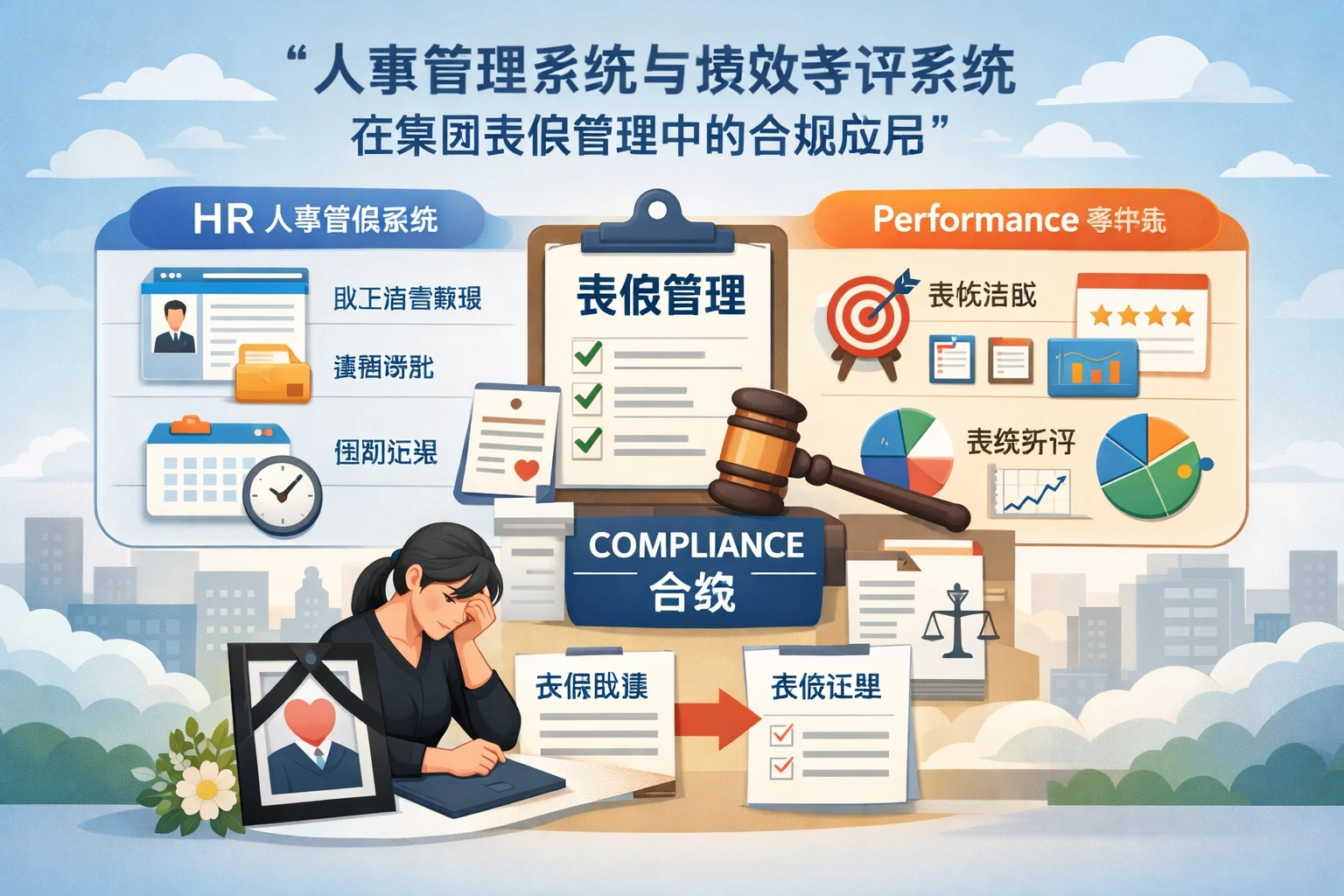 人事管理系统与绩效考评系统在集团丧假管理中的合规应用