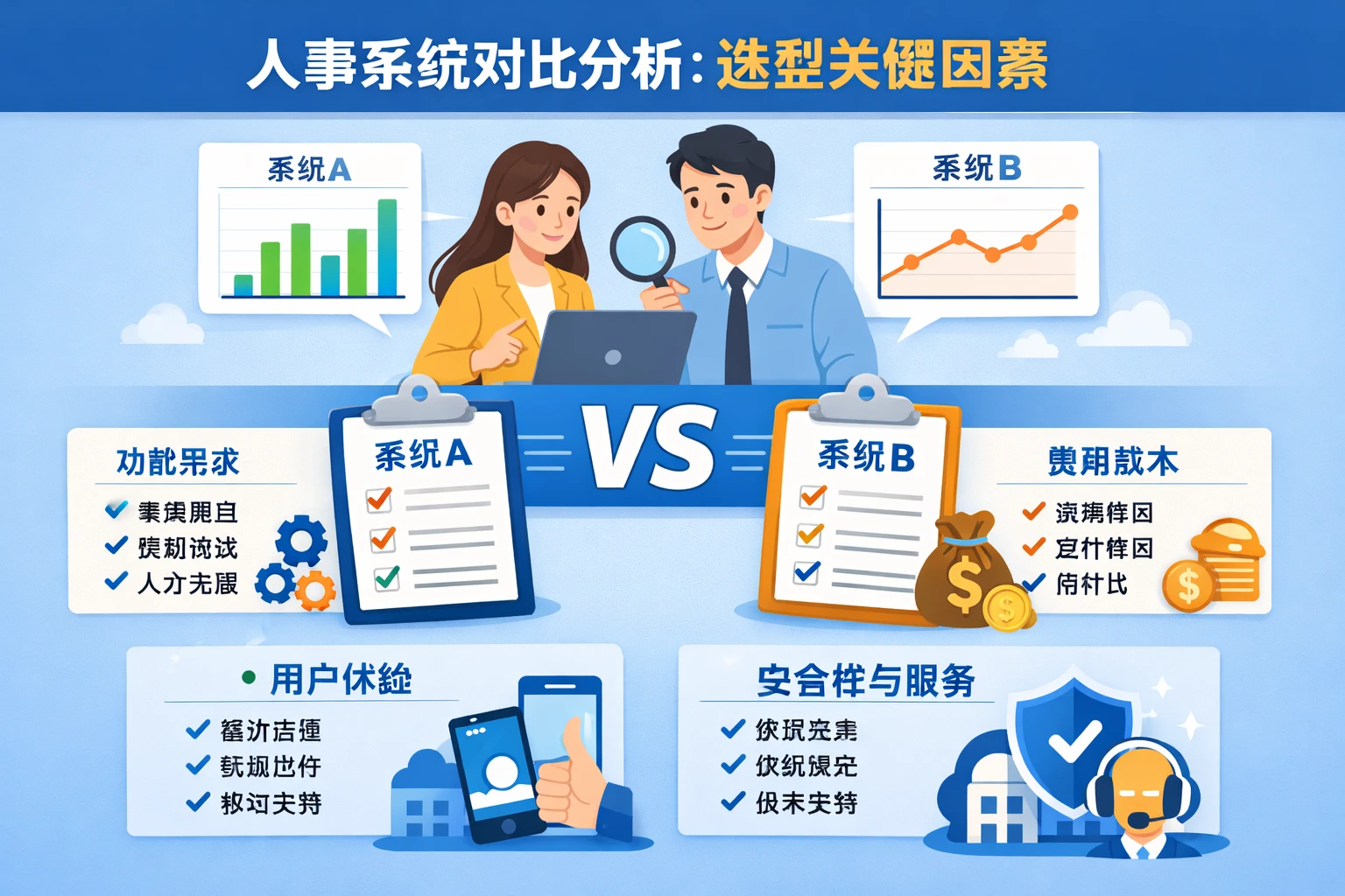 人事系统对比分析：选型关键因素