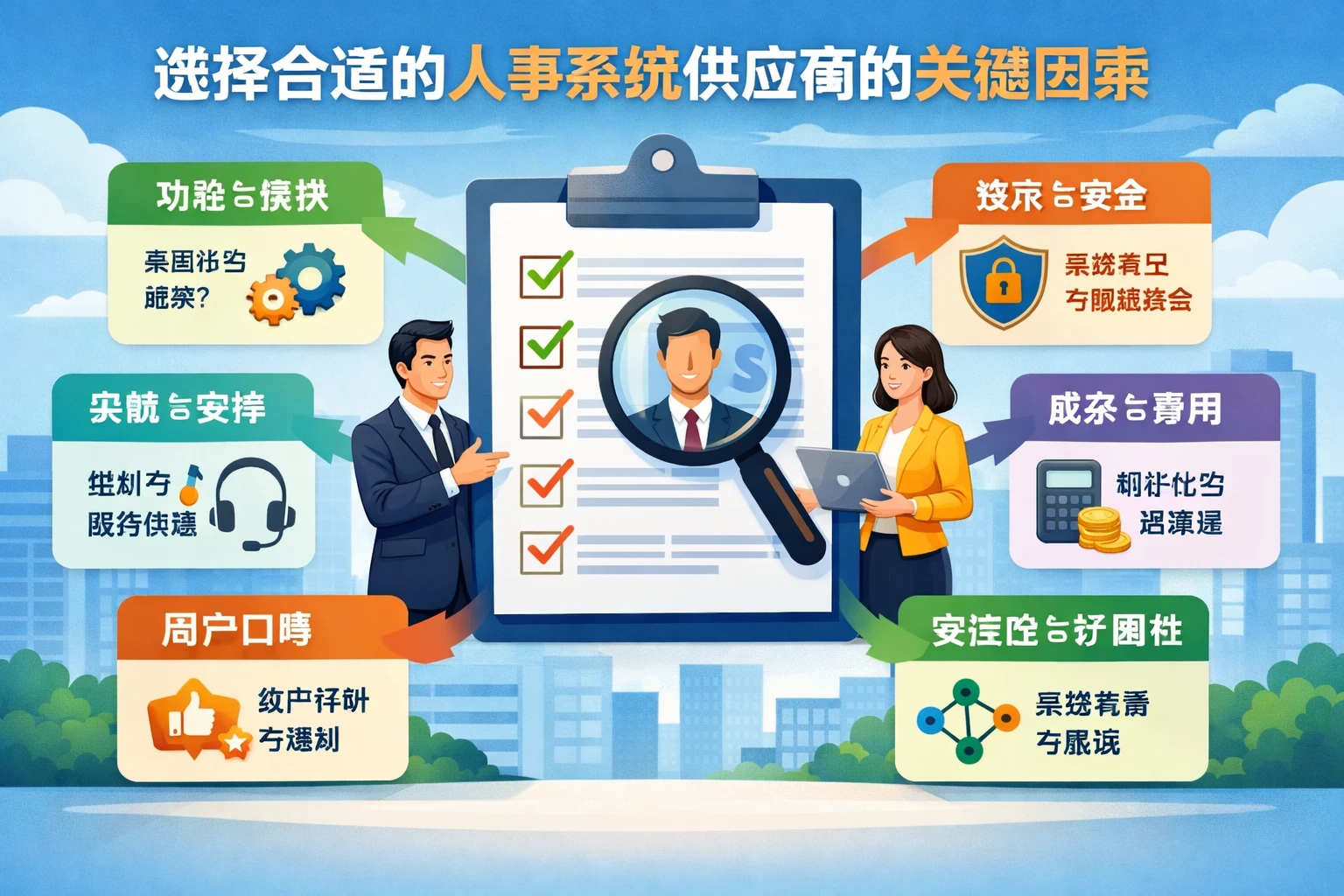 选择合适的人事系统供应商的关键因素