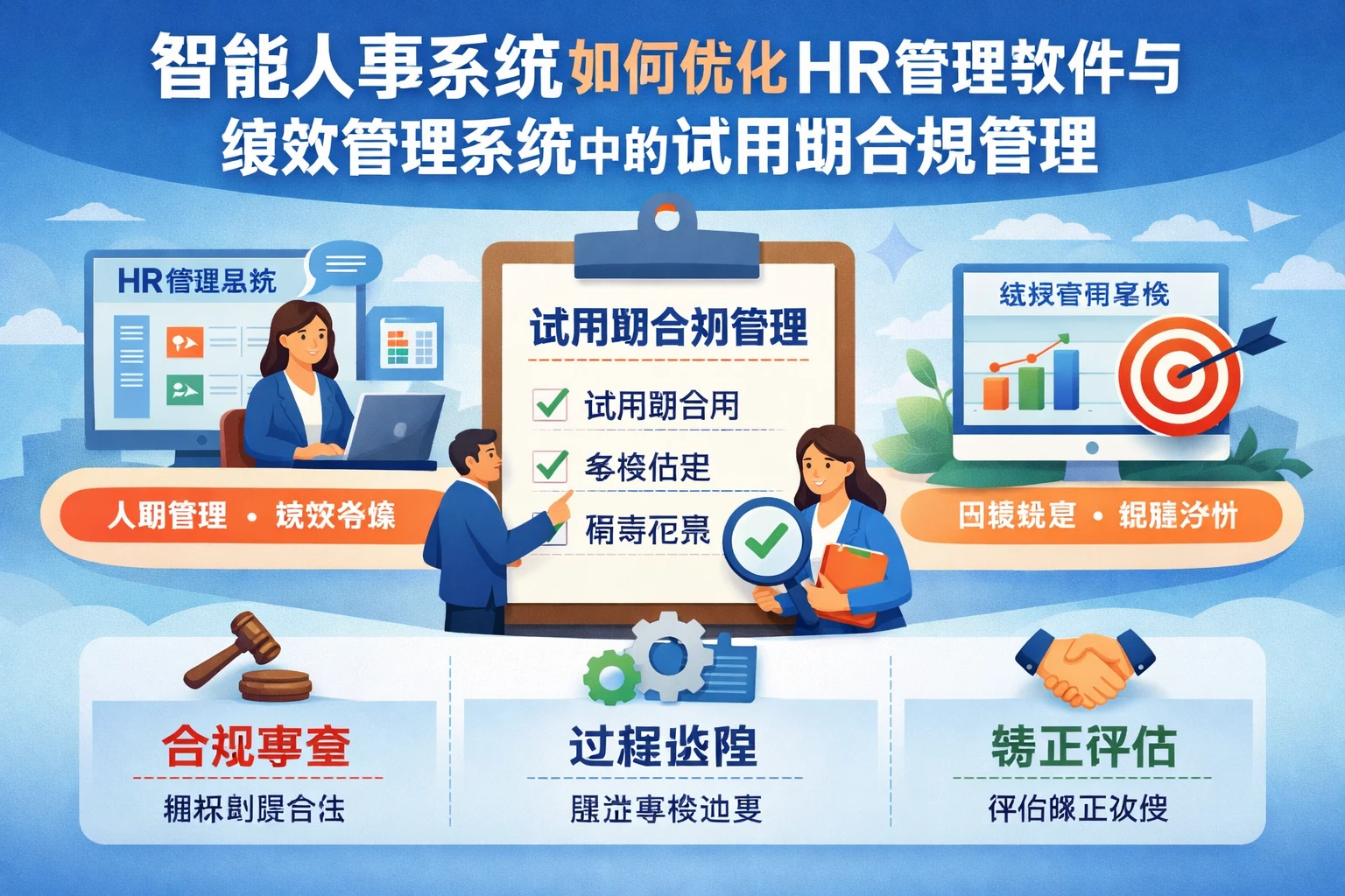 智能人事系统如何优化HR管理软件与绩效管理系统中的试用期合规管理