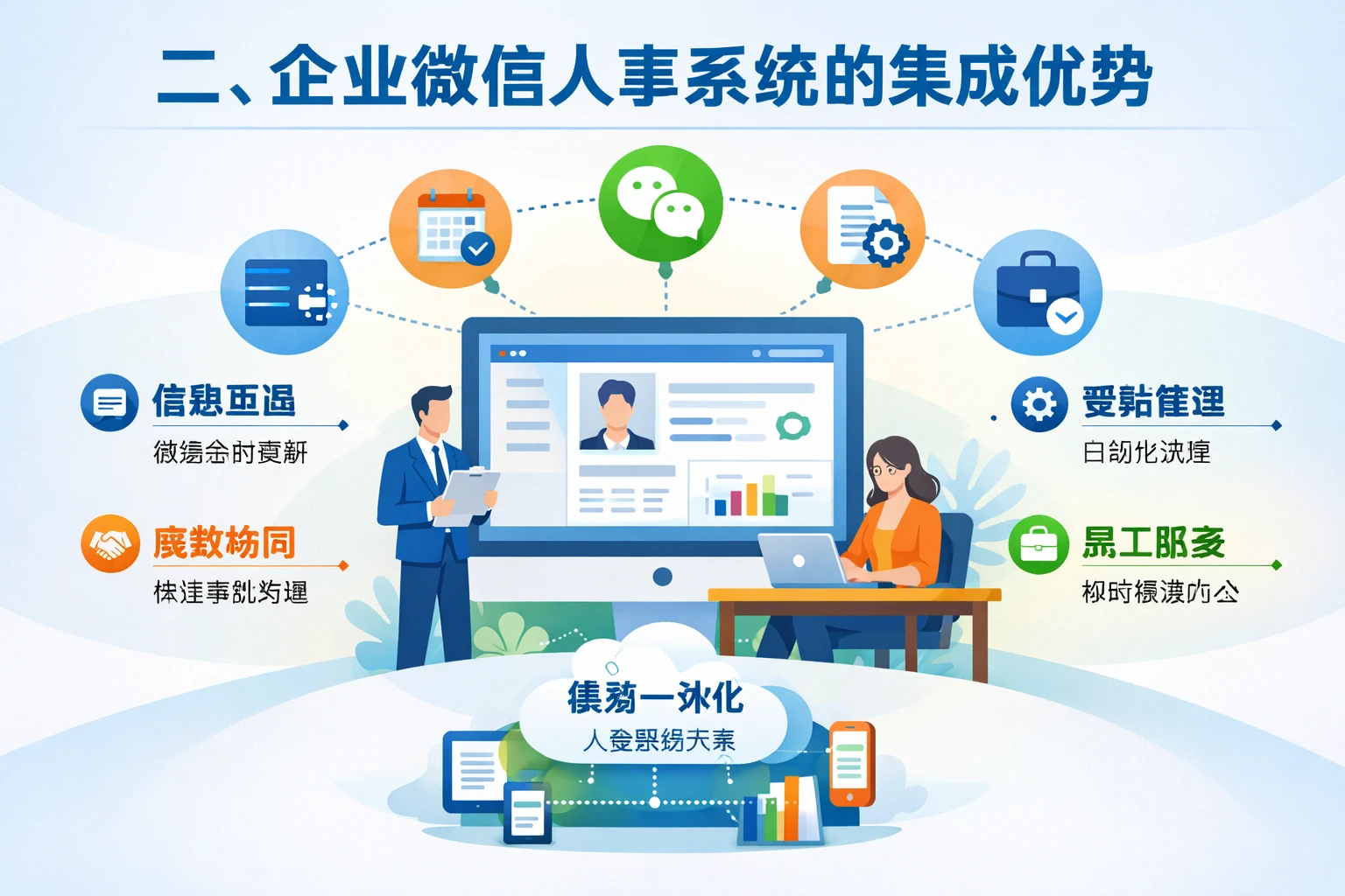 二、企业微信人事系统的集成优势