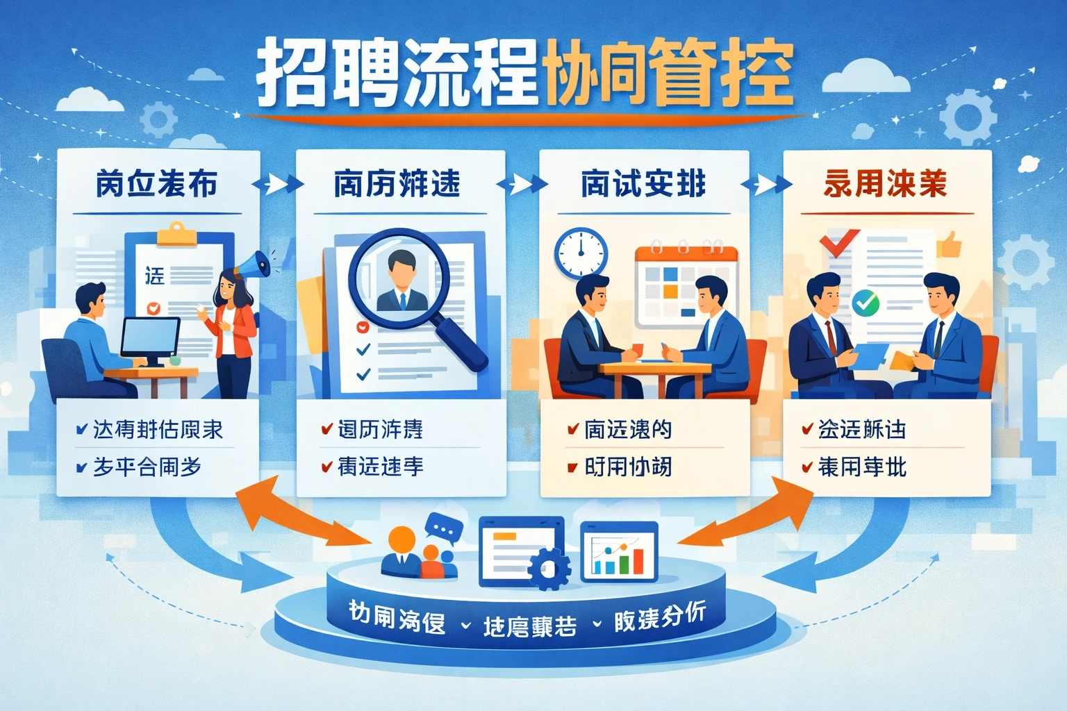招聘流程协同管控